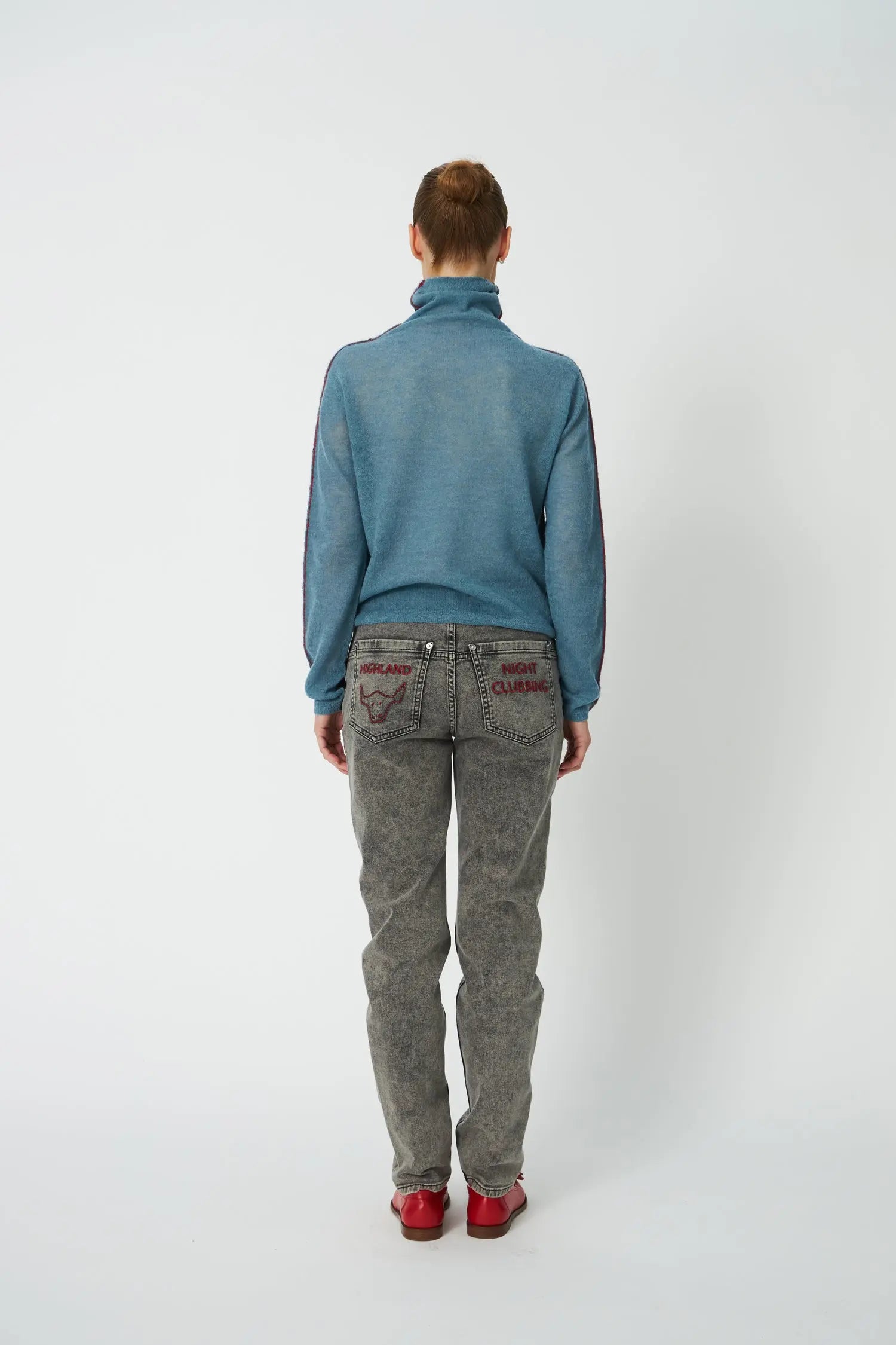 Stella Nova Alpaca Turtleneck Sweater 322 Evening Blue