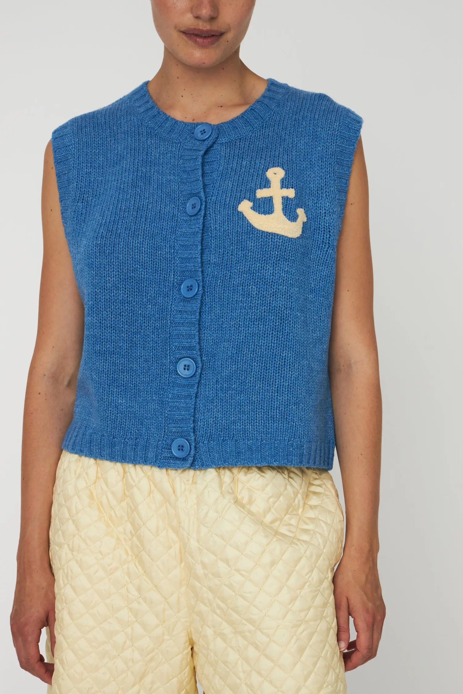 Stella Nova Anchor vest Slipover 300 Blue Sea