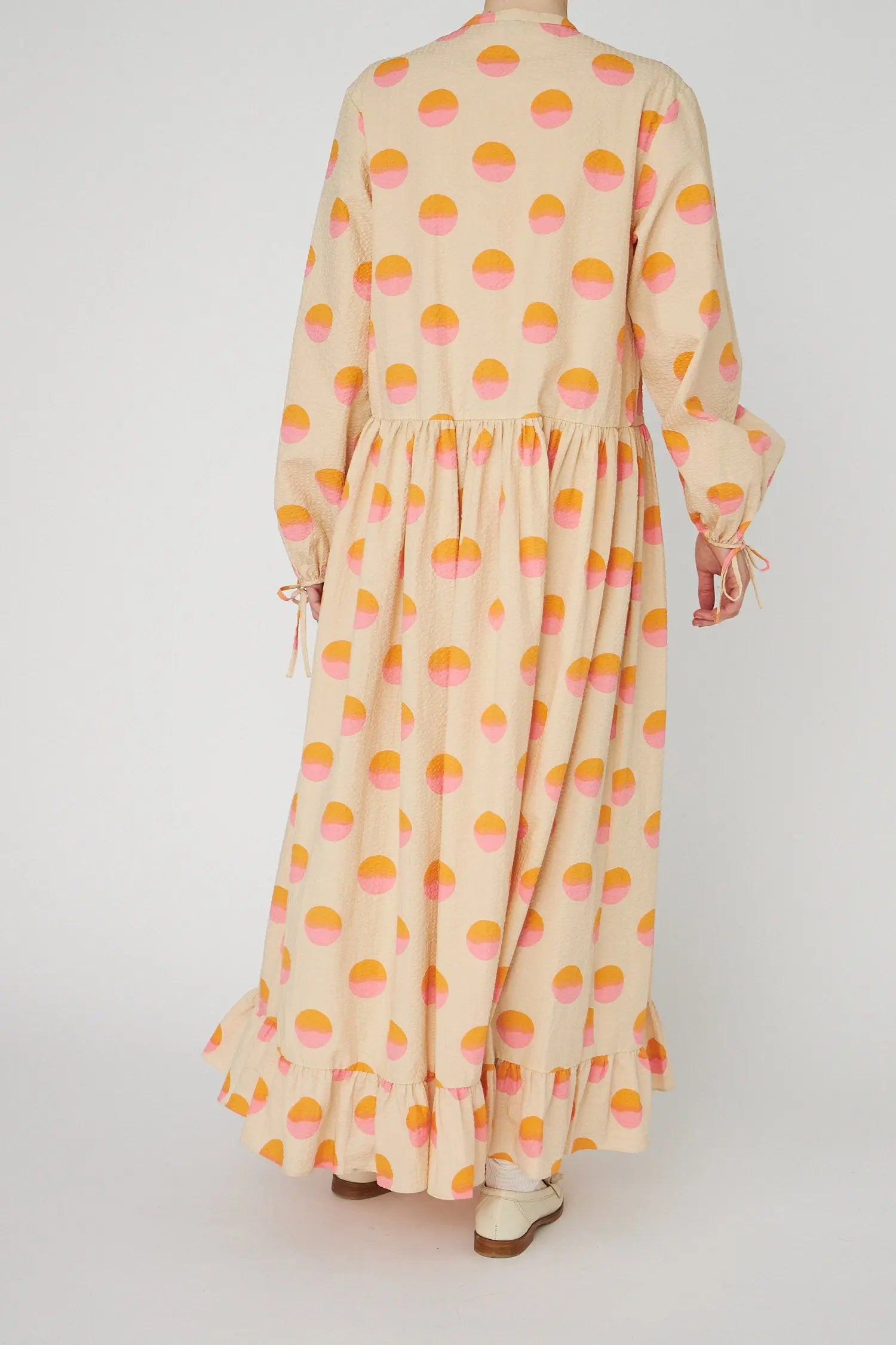 Stella Nova Big Dot Maxi Dress Dress 474 Creme/Red Dots