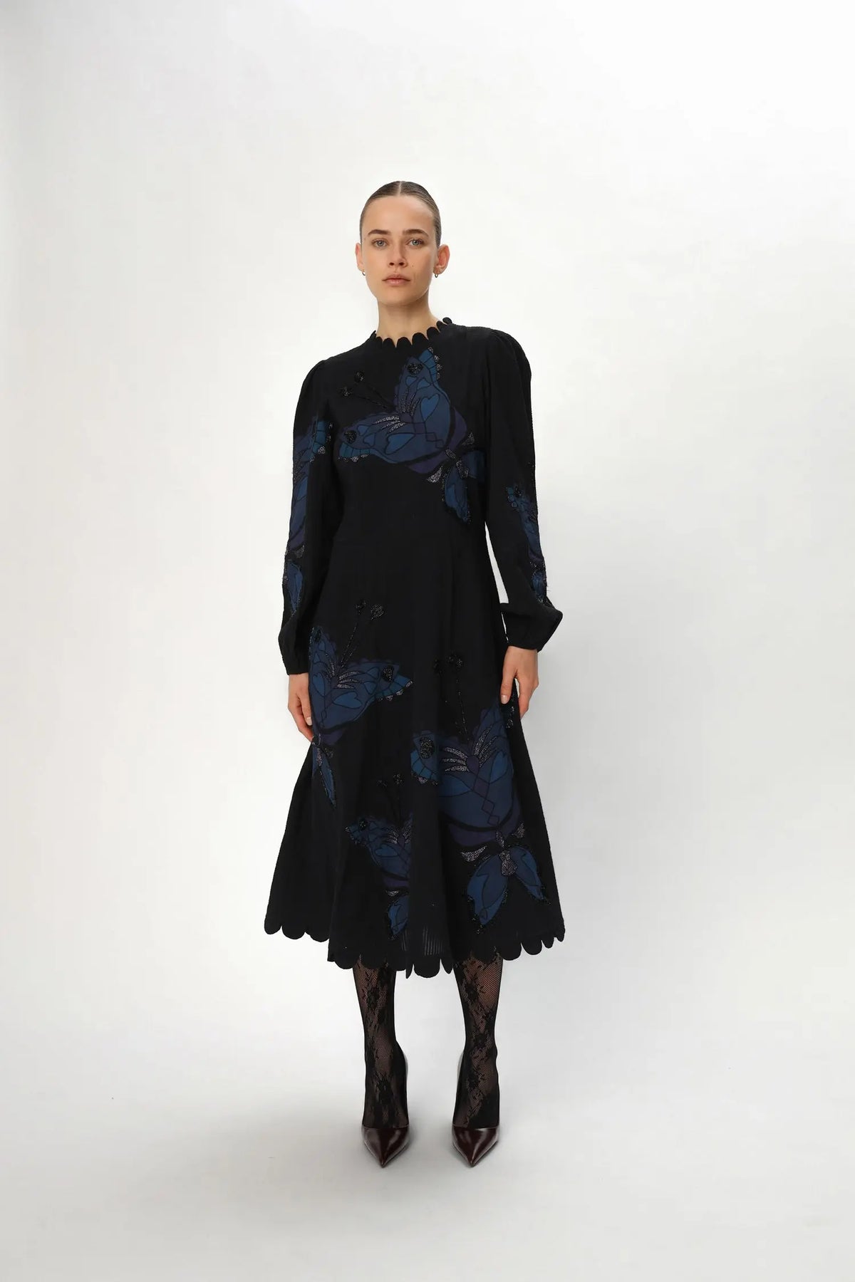 Stella Nova Butterfly Dress Dress 324 Dark Ocean Black