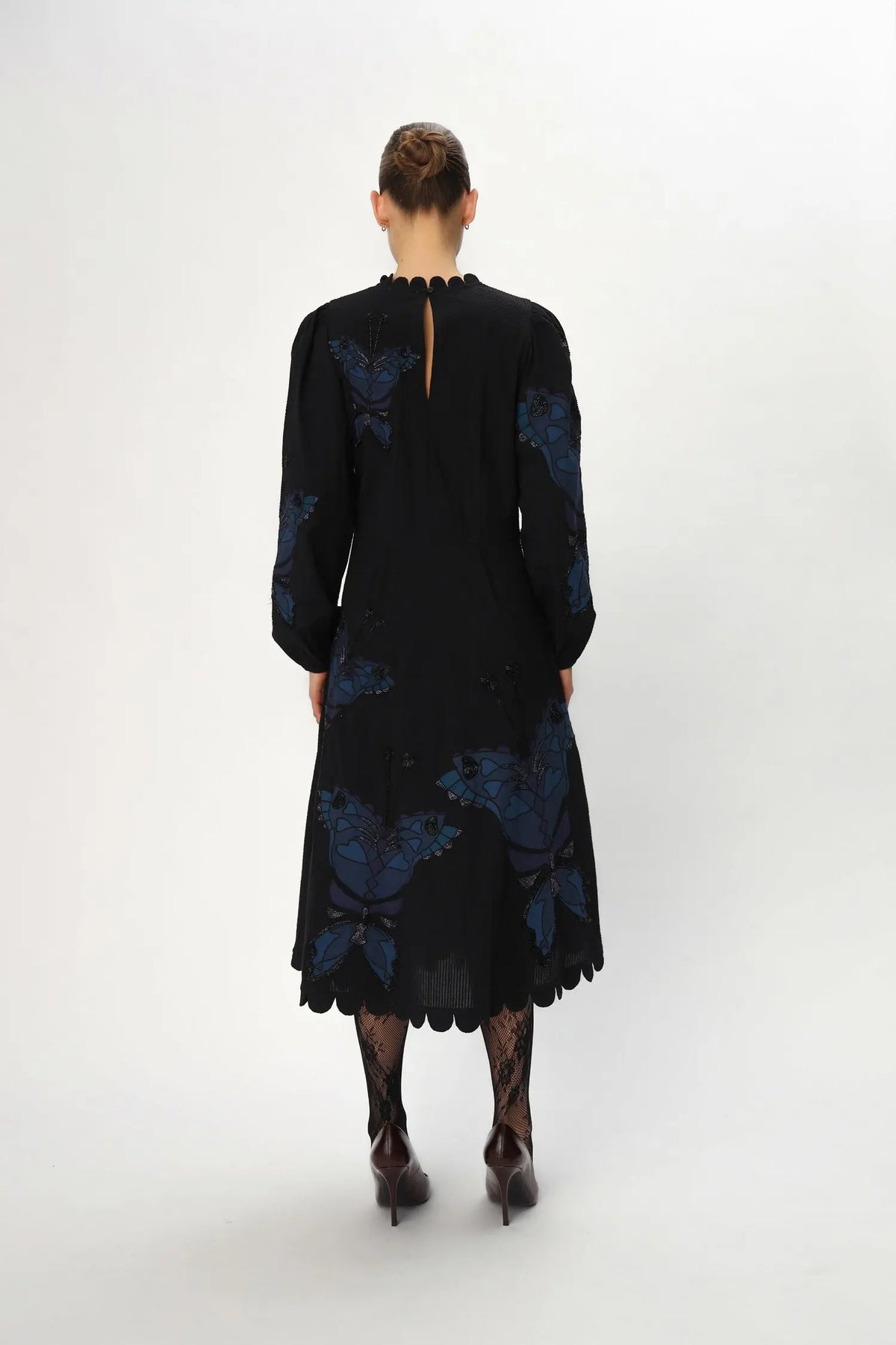 Stella Nova Butterfly Dress Dress 324 Dark Ocean Black