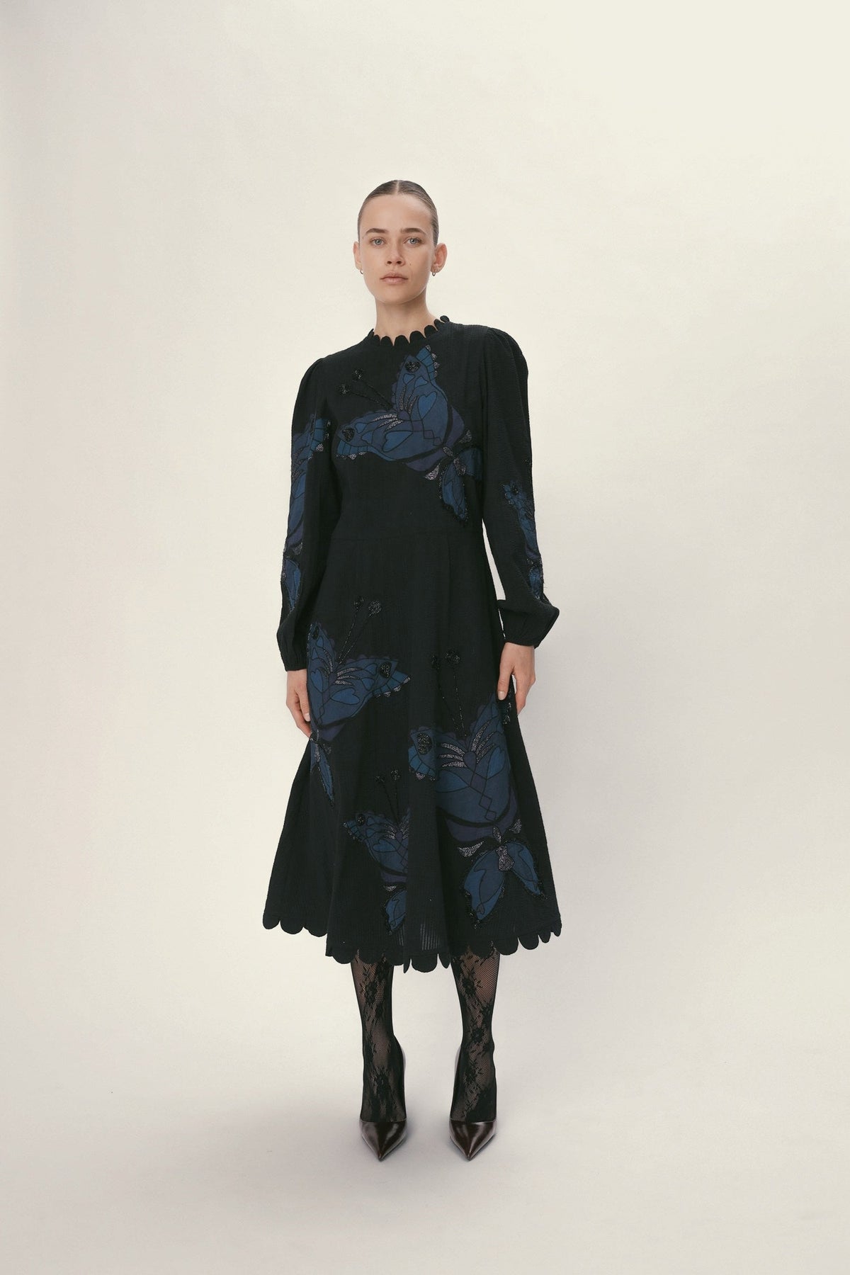 Stella Nova Butterfly Dress Dress 324 Dark Ocean Black