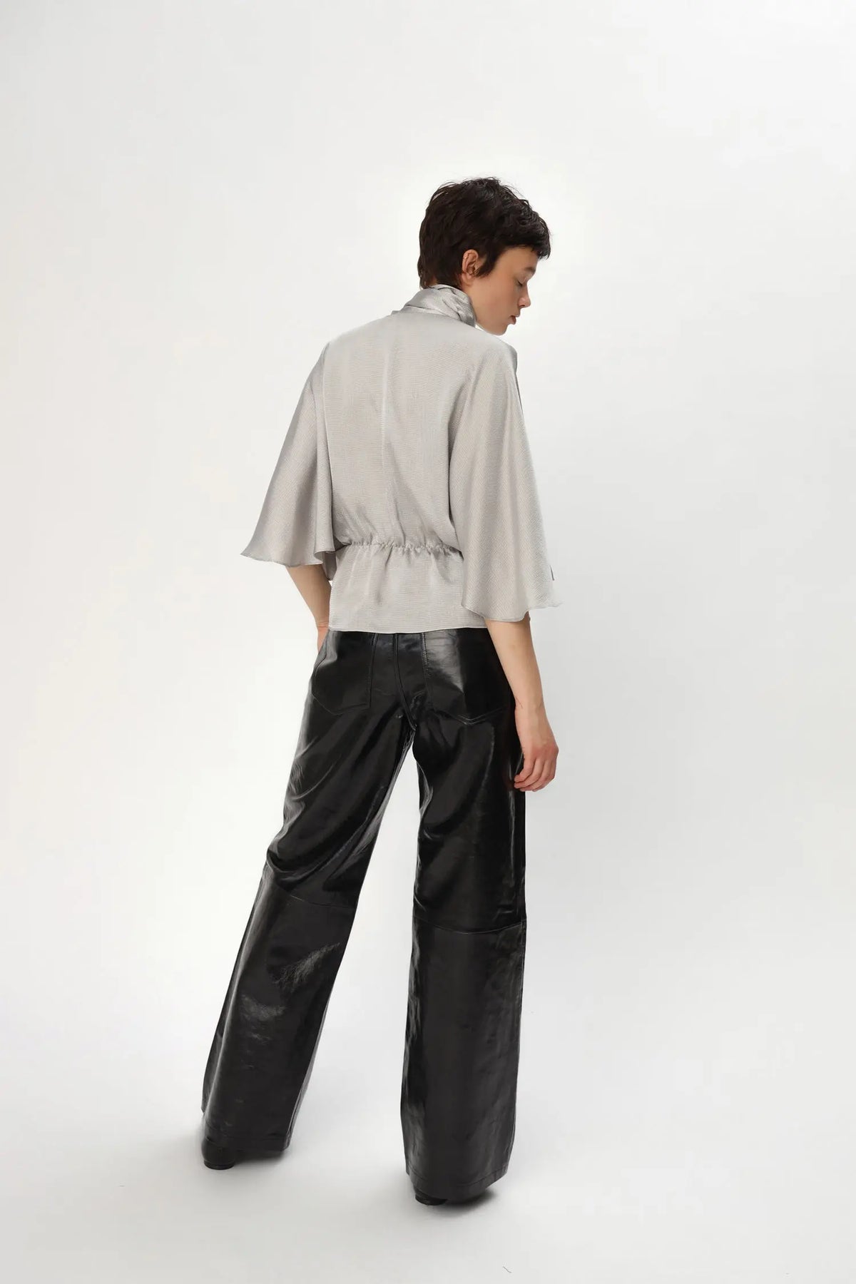Stella Nova Butterfly Sleeved Blouse Blouse 876 Pearl Grey