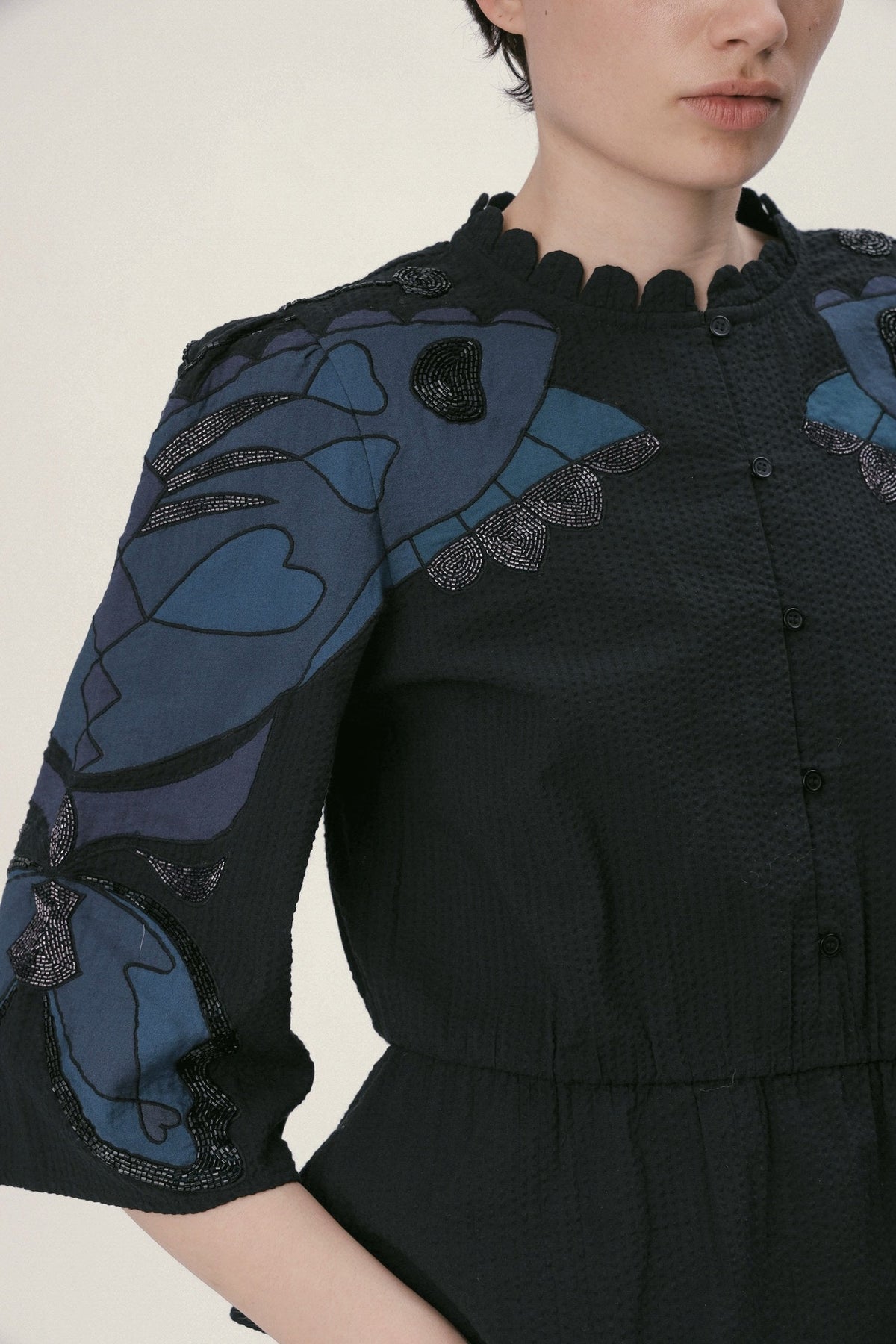 Stella Nova Butterfly Top Top 324 Dark Ocean Black