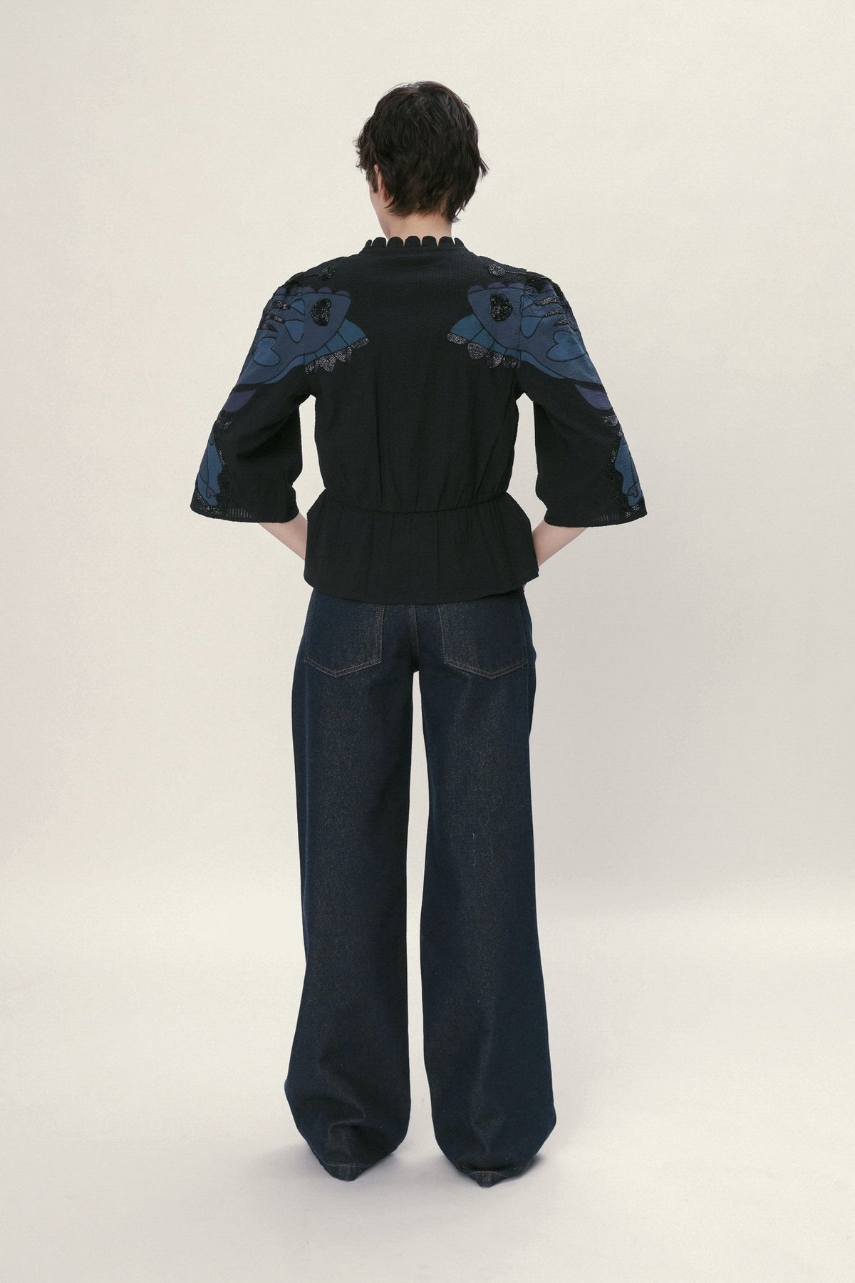 Stella Nova Butterfly Top Top 324 Dark Ocean Black