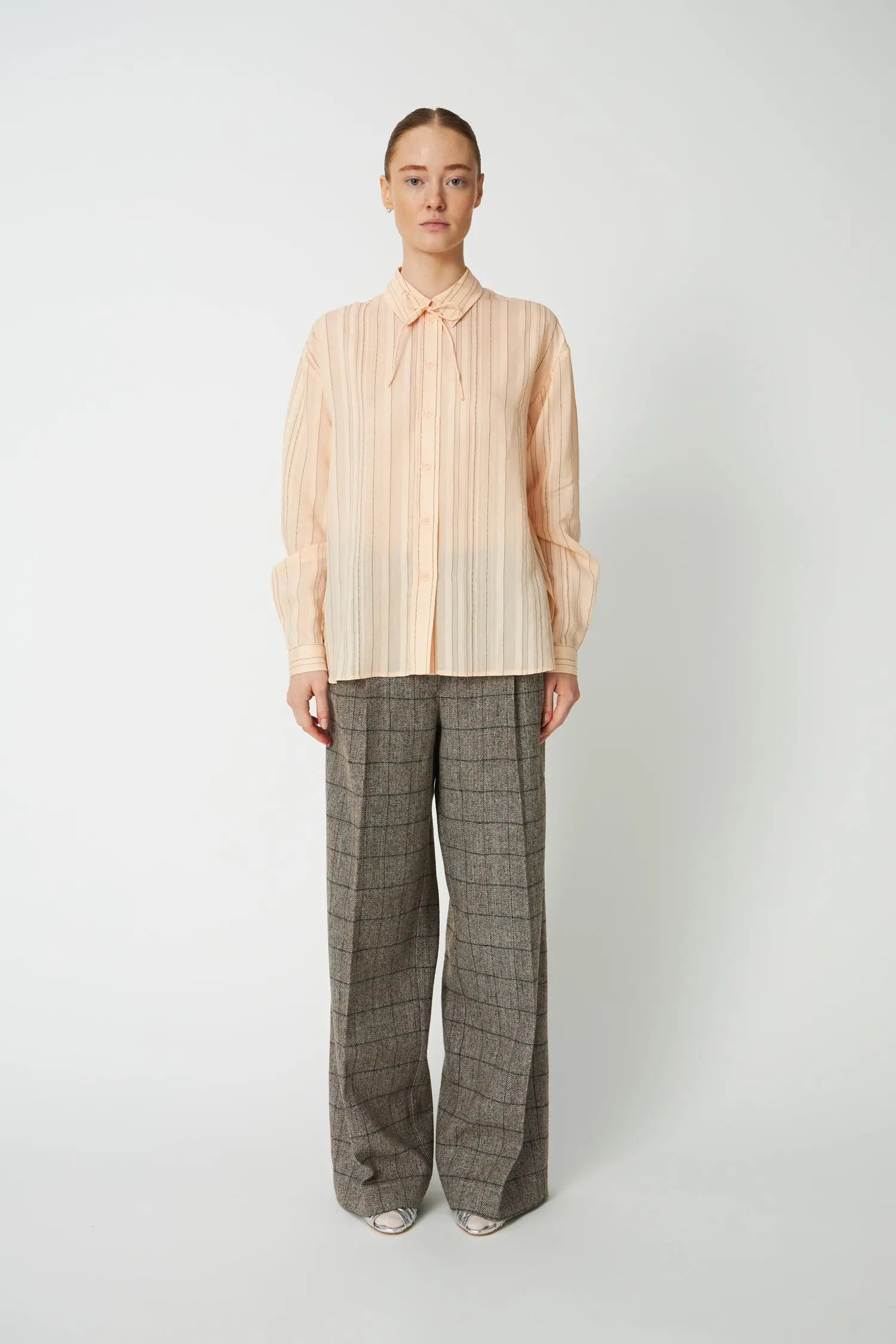 Stella Nova Casual Shirt Blouse 484 Peach Beige