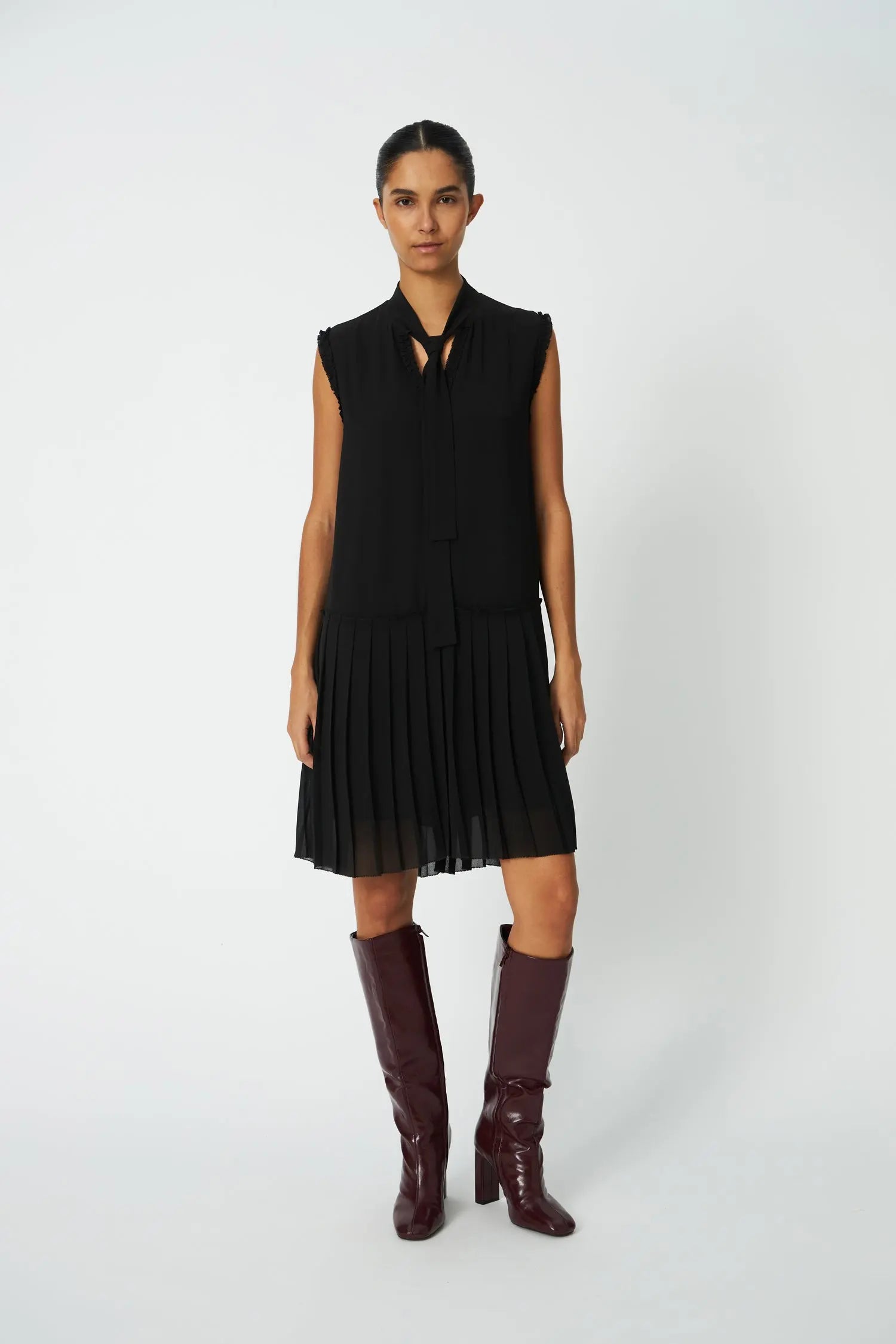 Stella Nova Chiffon Dress Dress 999 Black