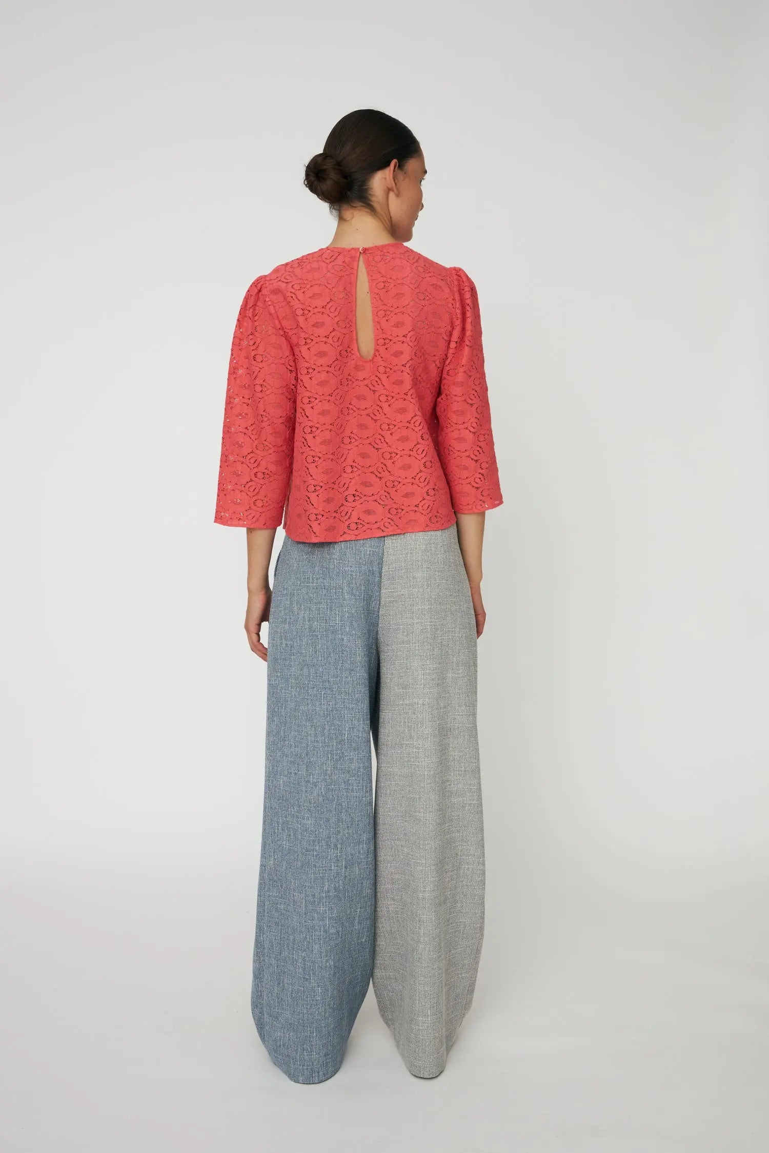 Stella Nova Cotton Lace Blouse Blouse 671 Summer Coral