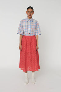 Falda de encaje de algodón - Summer Coral