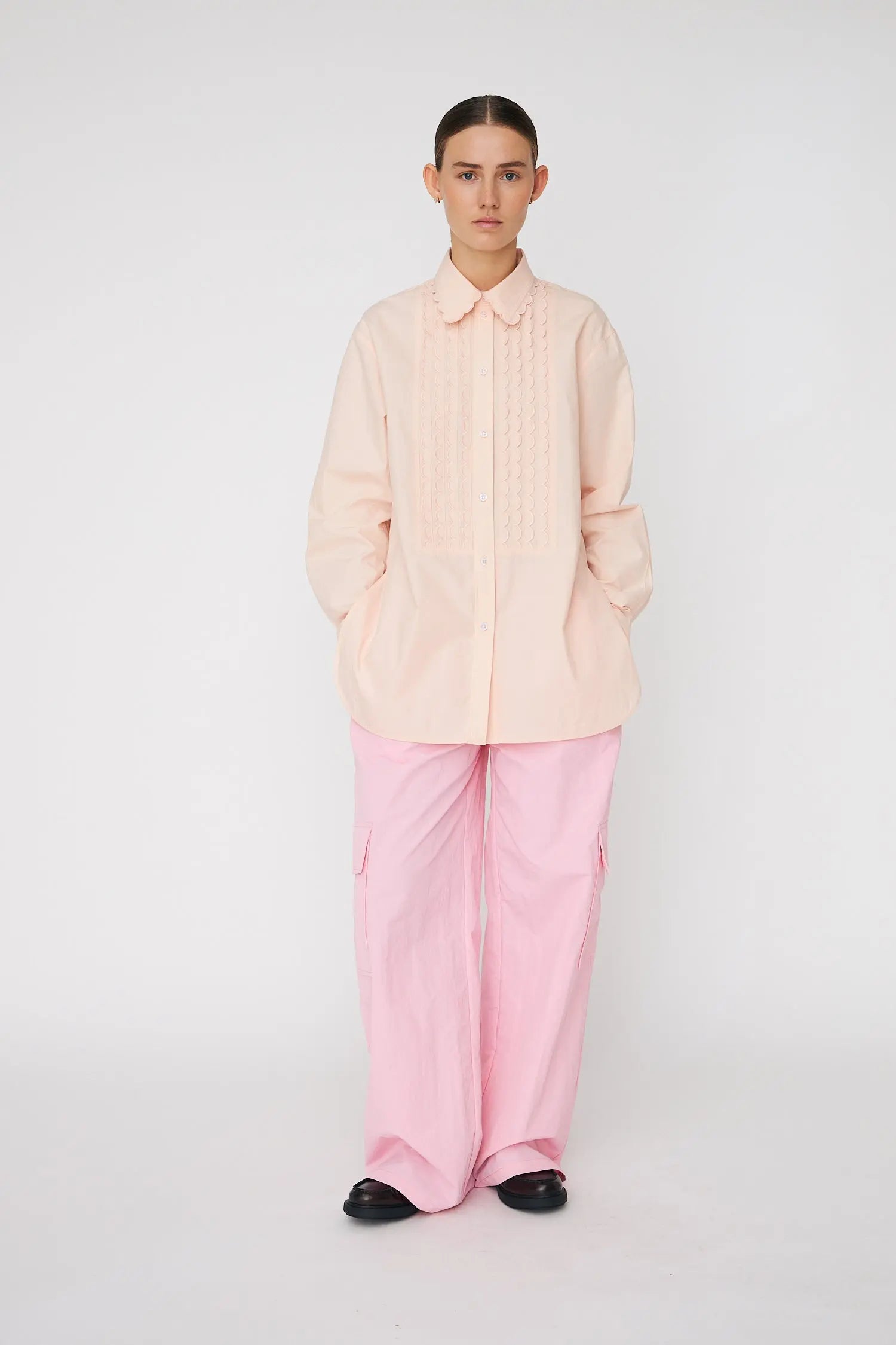 Stella Nova Cotton Poplin Shirt Shirt 026 Soft Powder