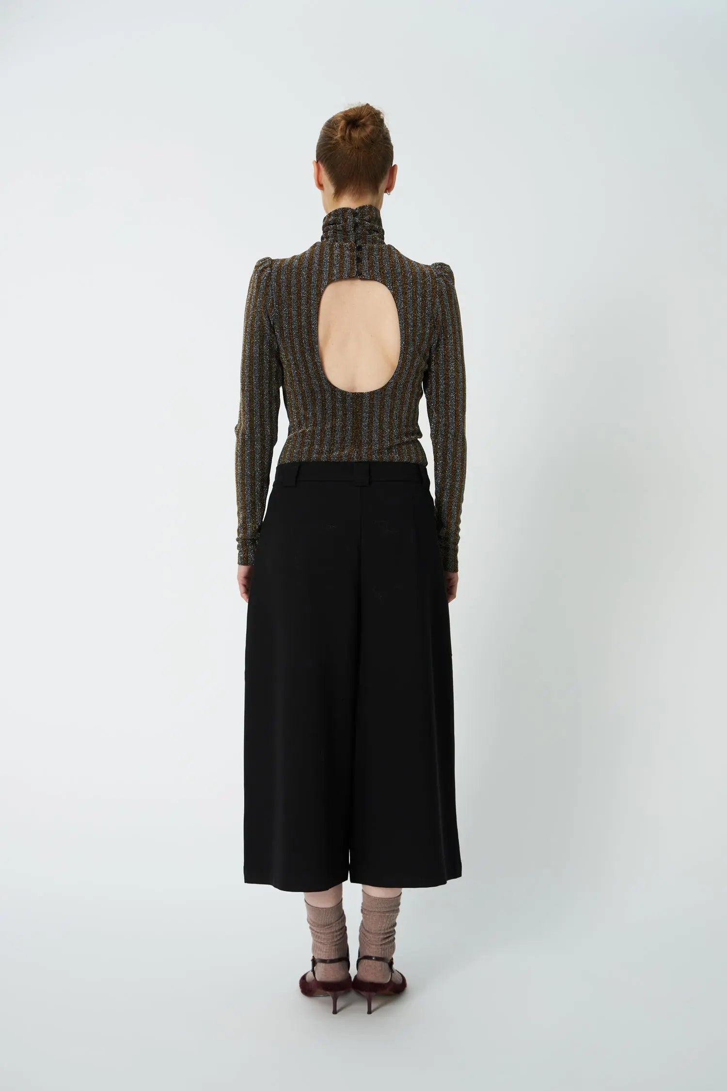 Stella Nova Cropped Mid-Waist Pants Pants 999 Black