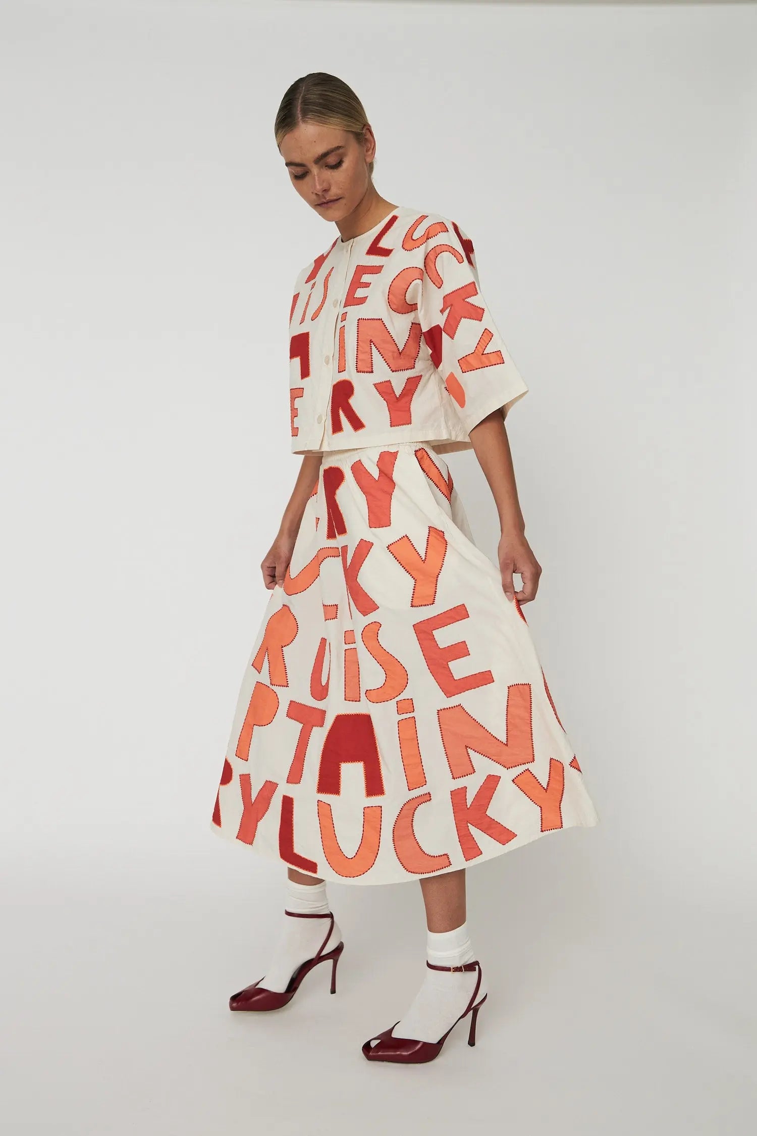 Stella Nova Cruise Skirt Skirt 681 Mixed Red