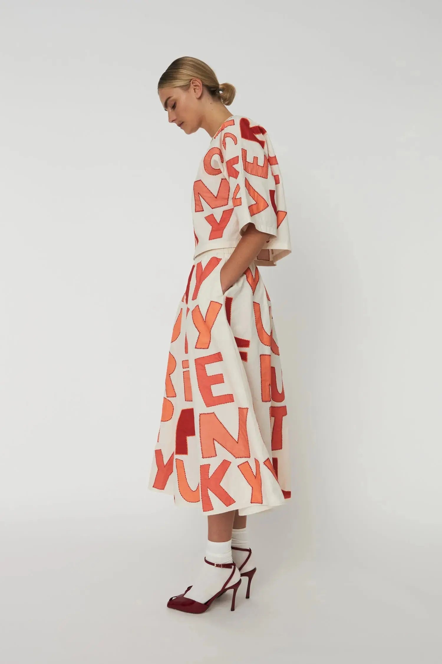 Stella Nova Cruise Skirt Skirt 681 Mixed Red