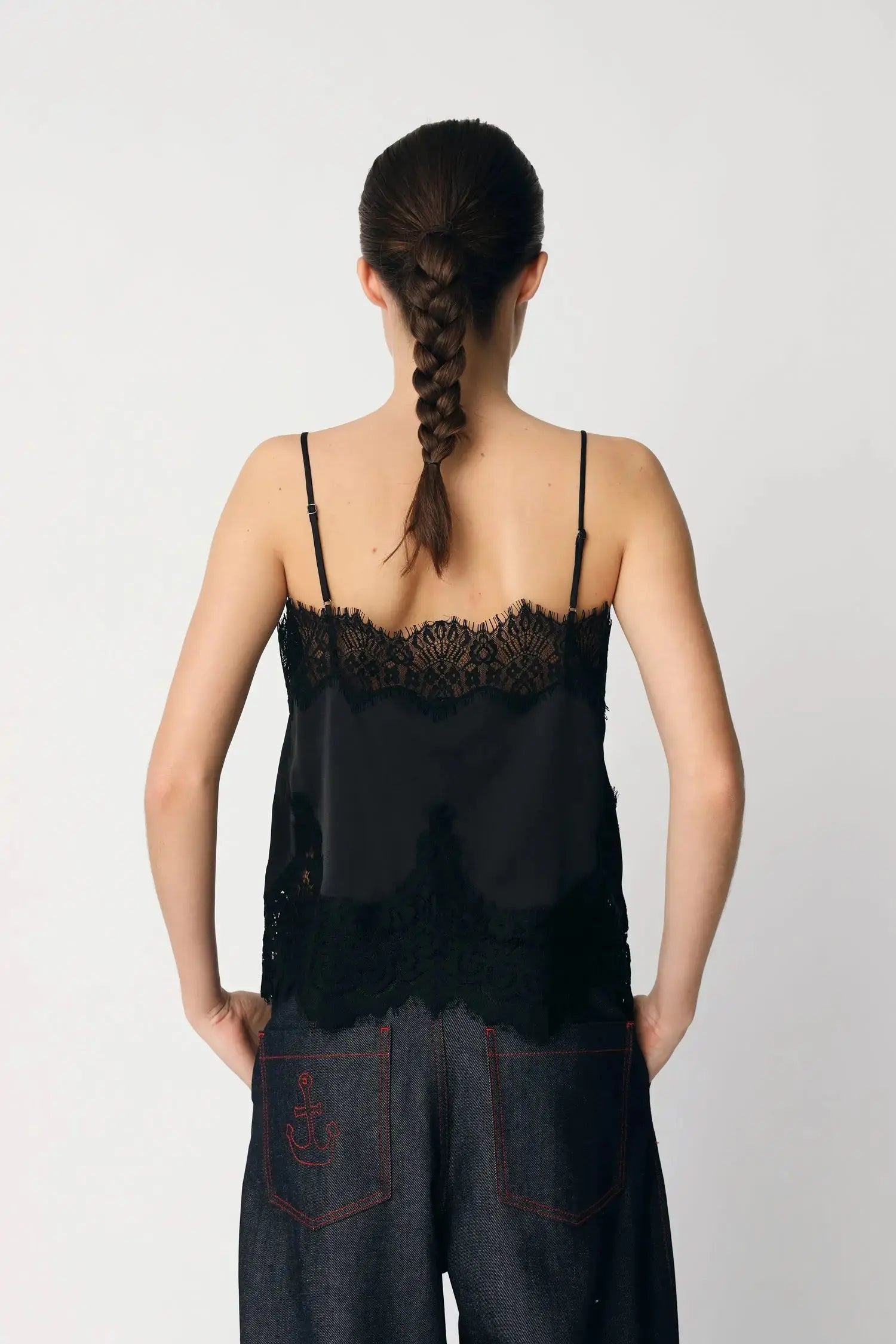 Stella Nova Delicate Lace Top Top 999 Black