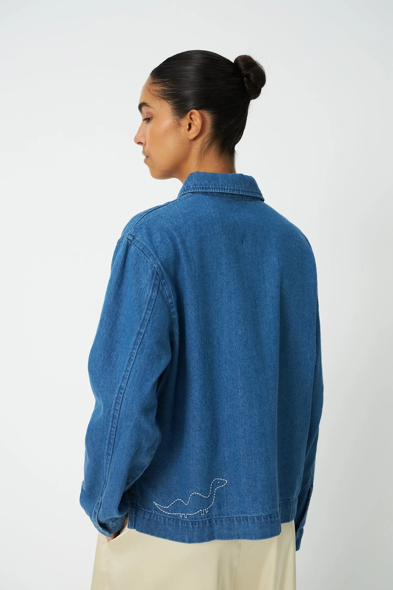Stella Nova Denim Shirt with Artwork Shirt 305 Denim Blue