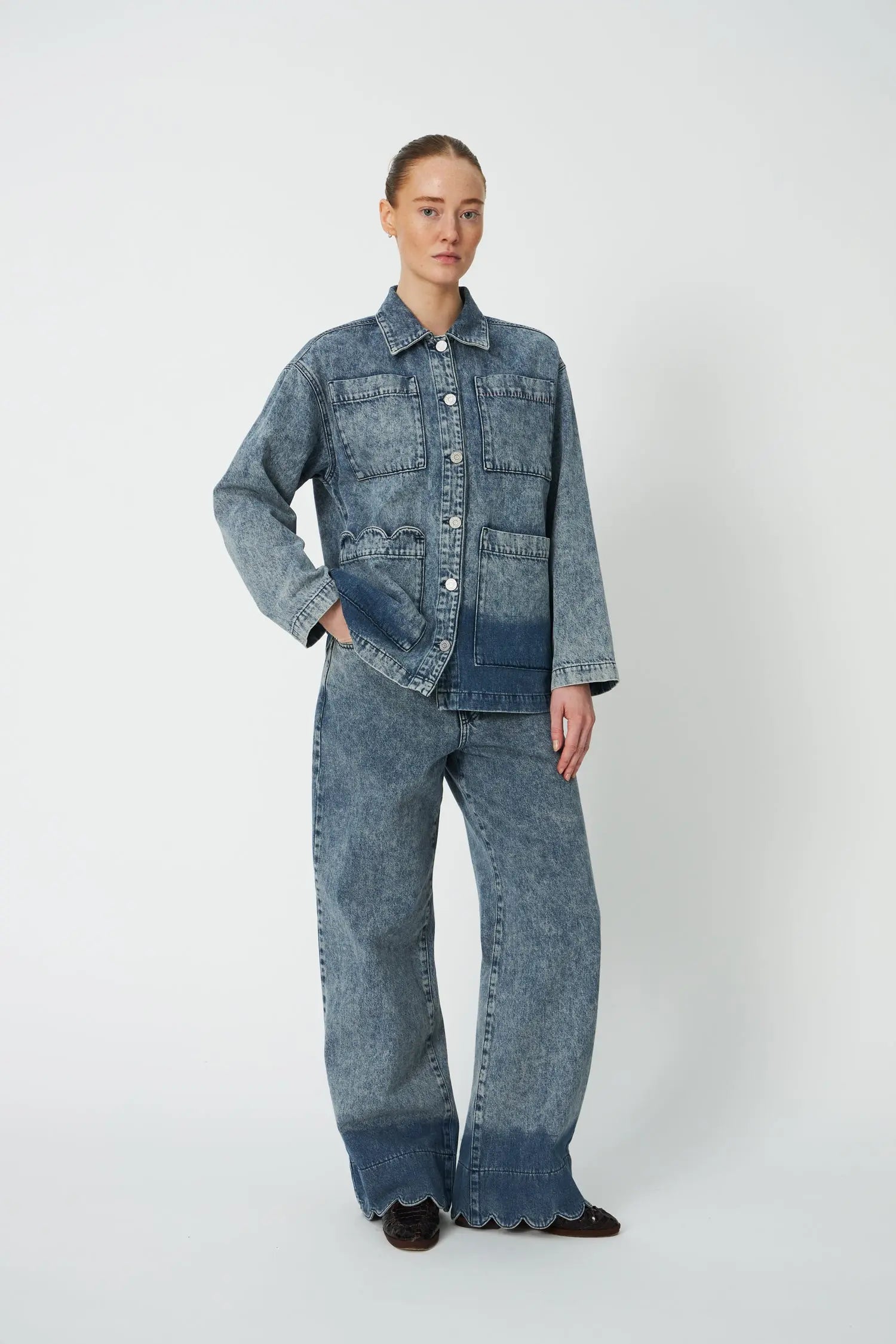 Stella Nova Dip dye Denim Shirt Shirt 305 Denim Blue