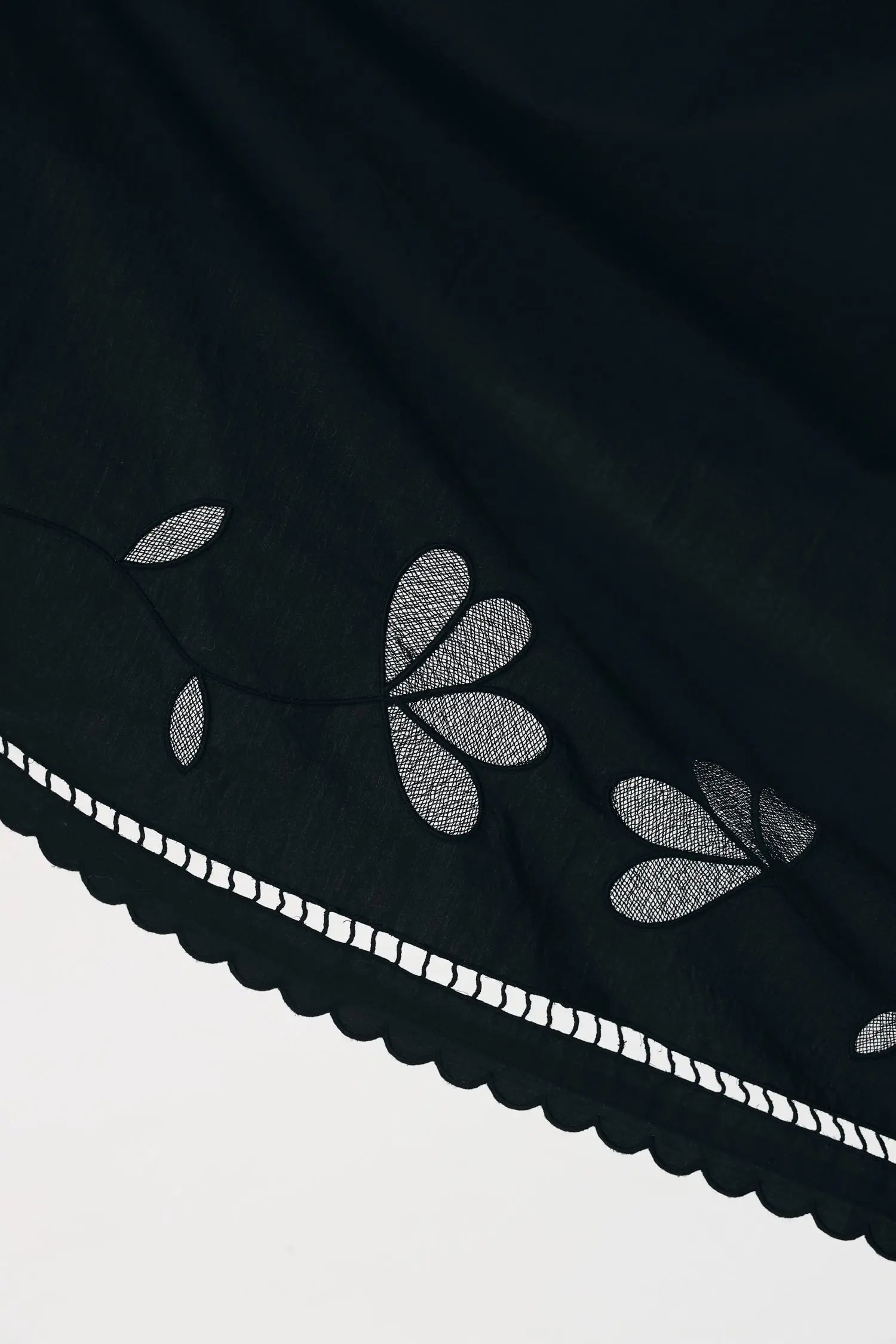 Stella Nova Embroidery Anglaise Maxi Strap Dress Dress 999 Black