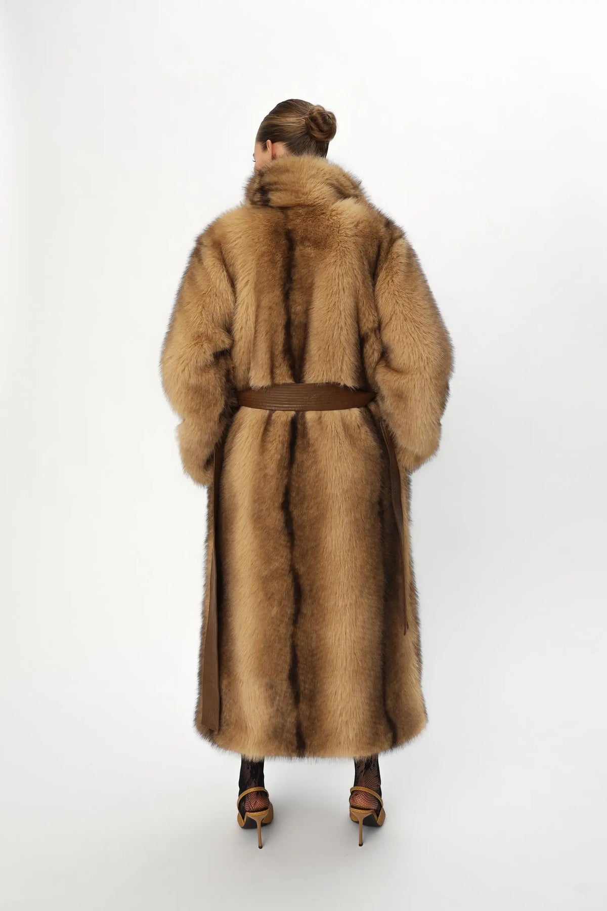 Stella Nova Faux Fur Coat Coat 862 Soft Brown