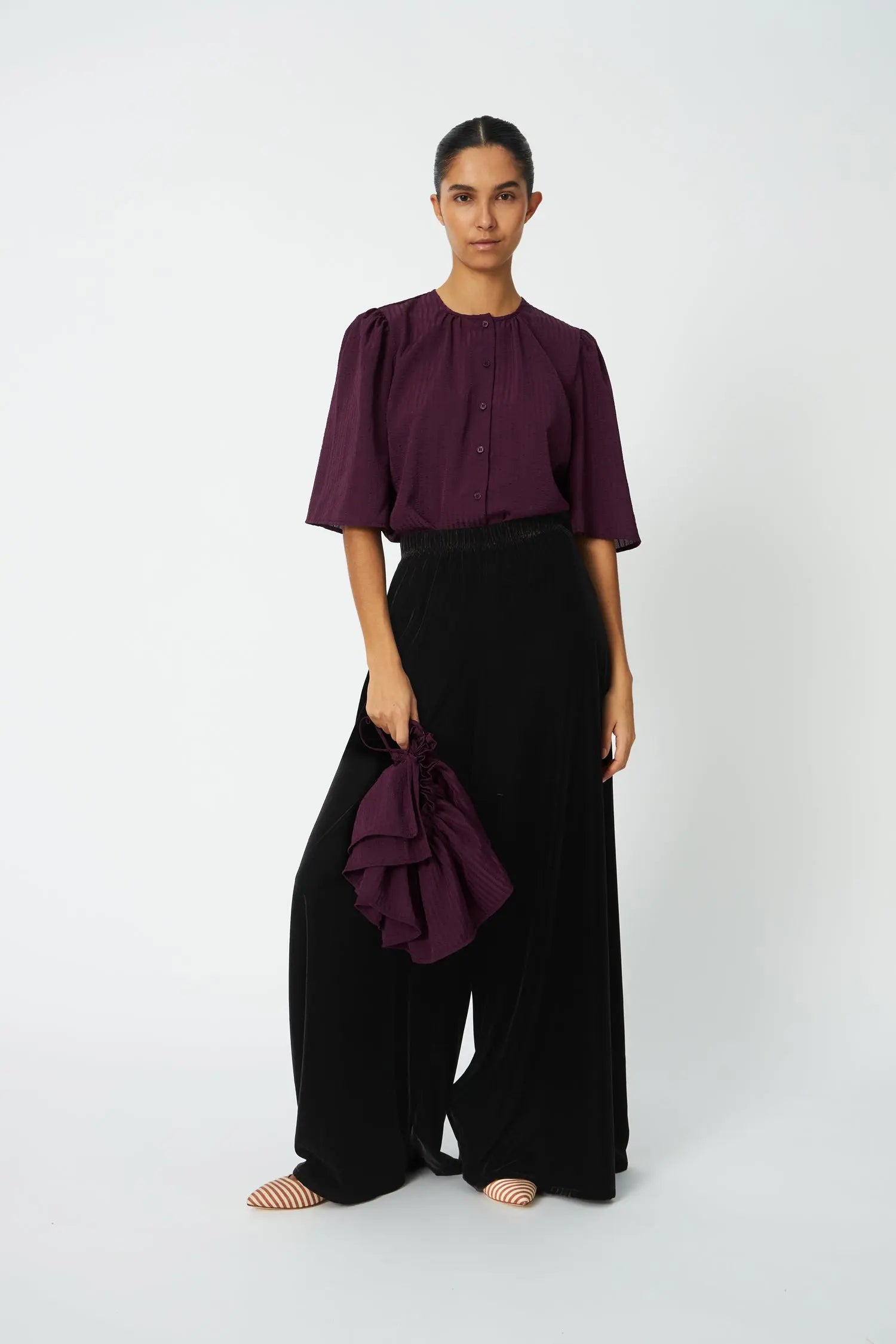 Stella Nova Frill Top Top 571 Beetroot