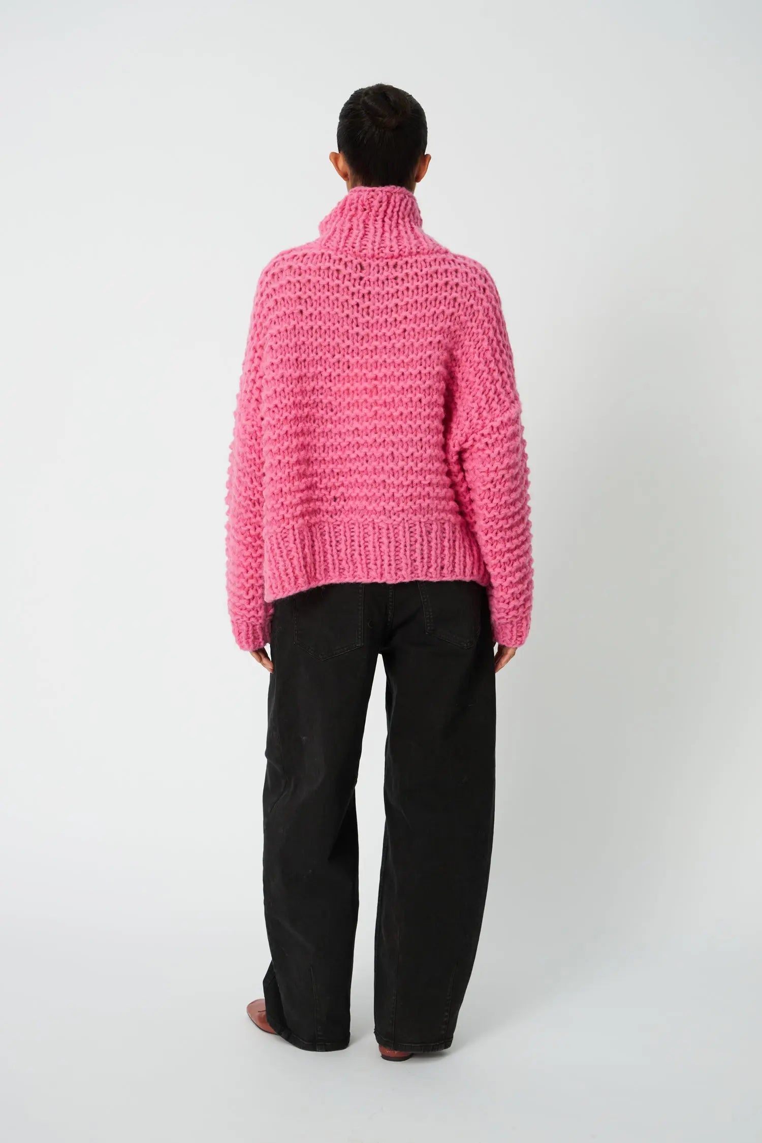 Stella Nova Handknitted Peru Sweater Sweater 567 Amazing Pink