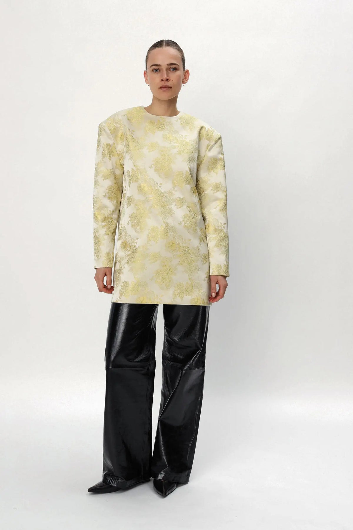Stella Nova Jacquard Mini Dress Dress 145 Yellow Tones