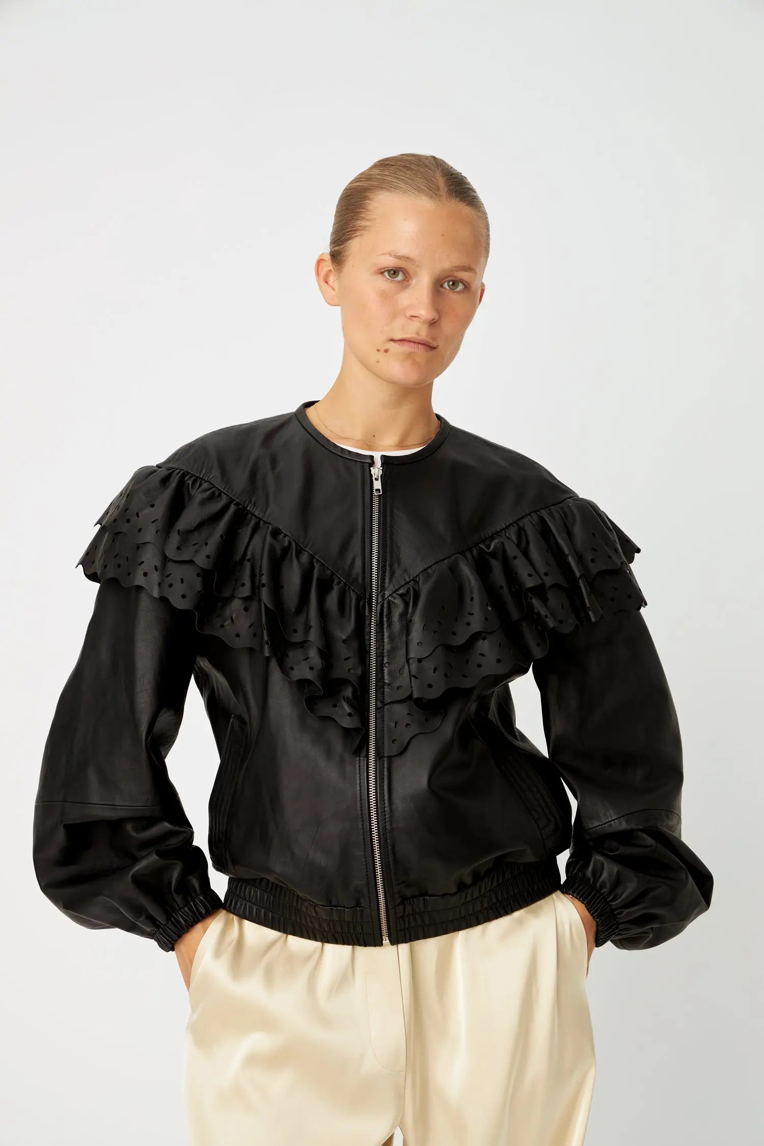 Stella Nova Jodi Leather Jacket 999 Black