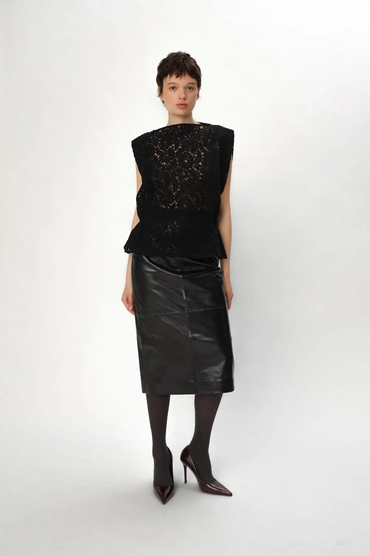 Stella Nova Lace Top Top 999 Black
