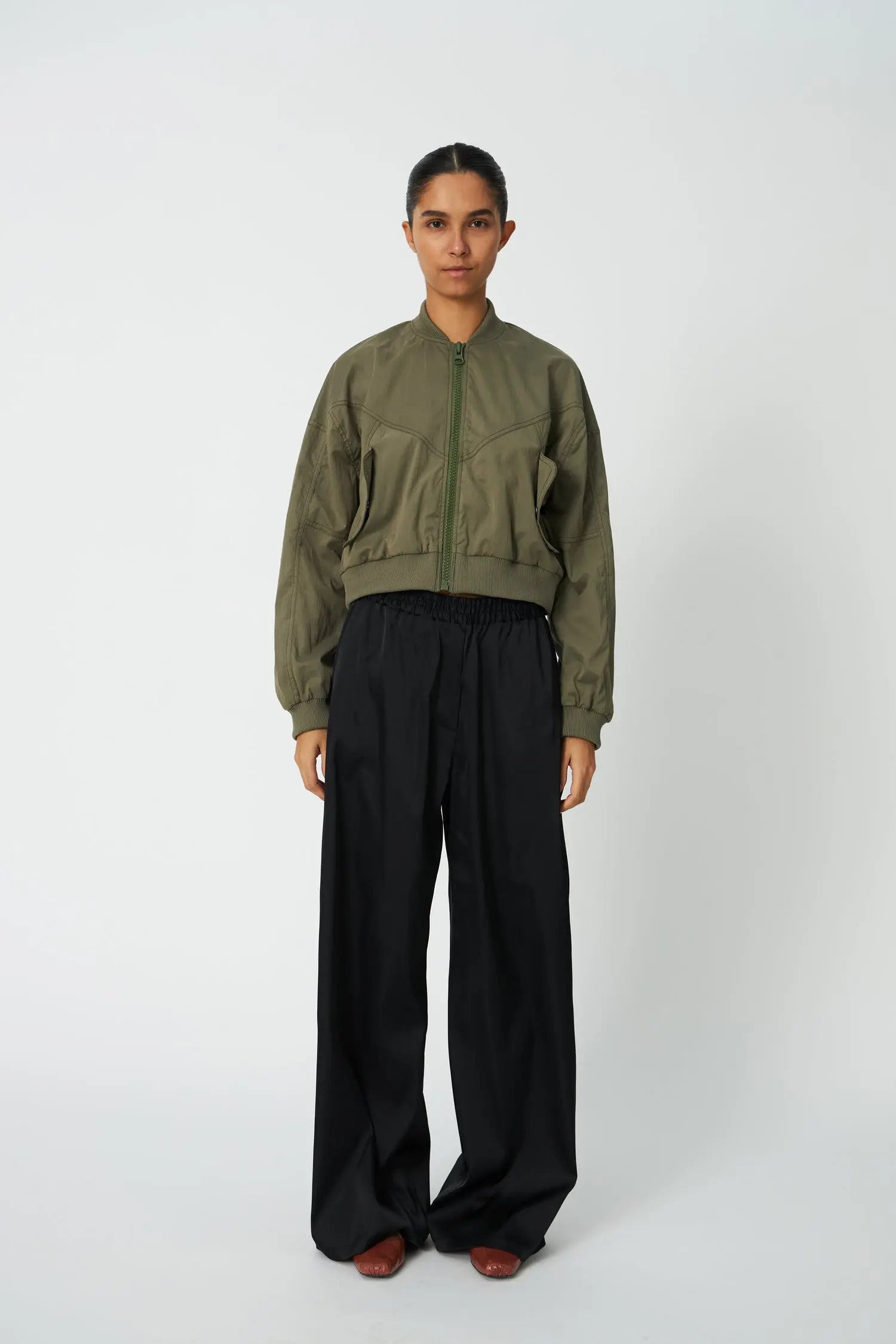 Stella Nova Loose Pants with Elastic Waist Pants 999 Black