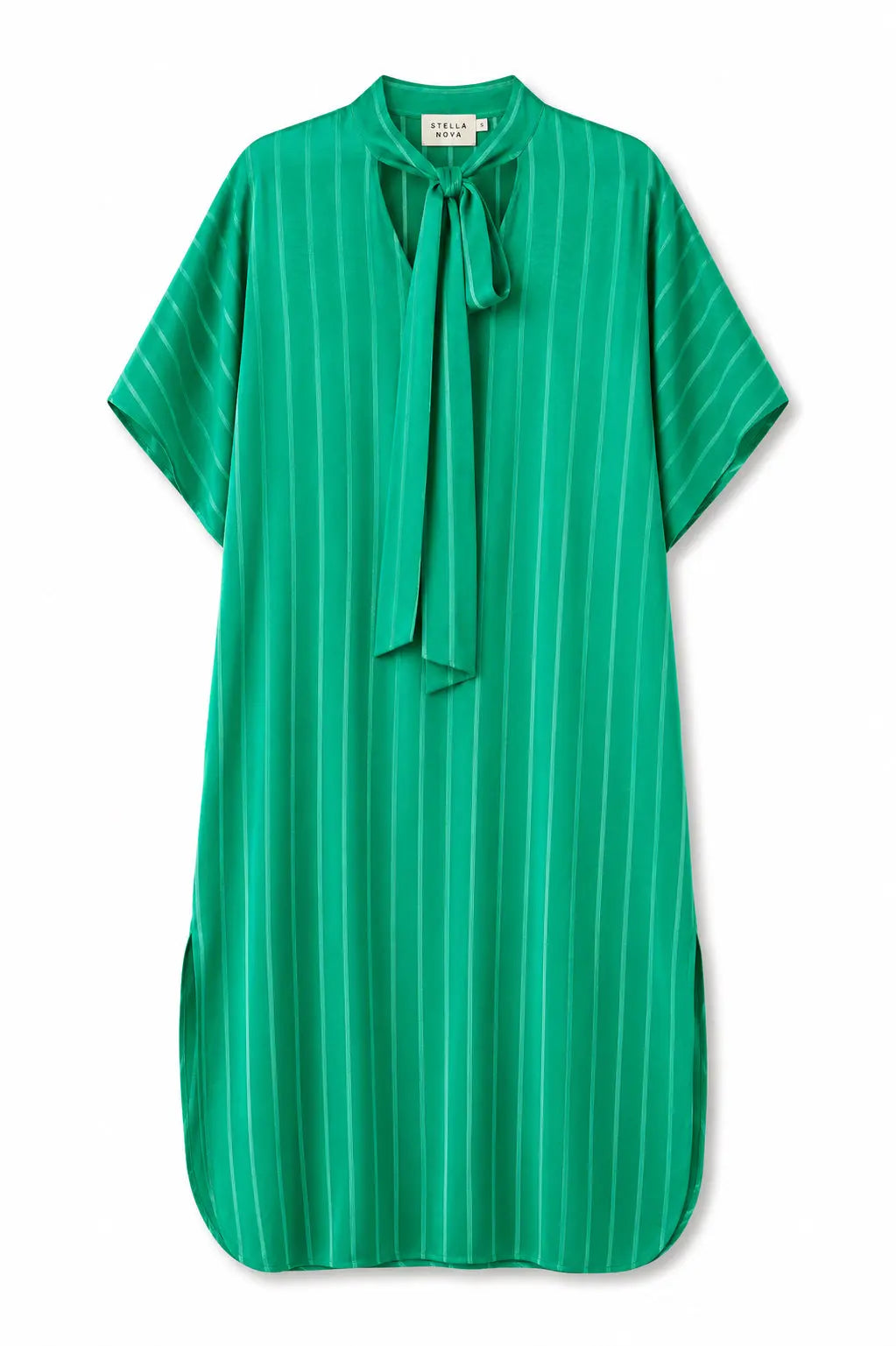 Stella Nova Midi dress with neck tie band Dress 209 Jade