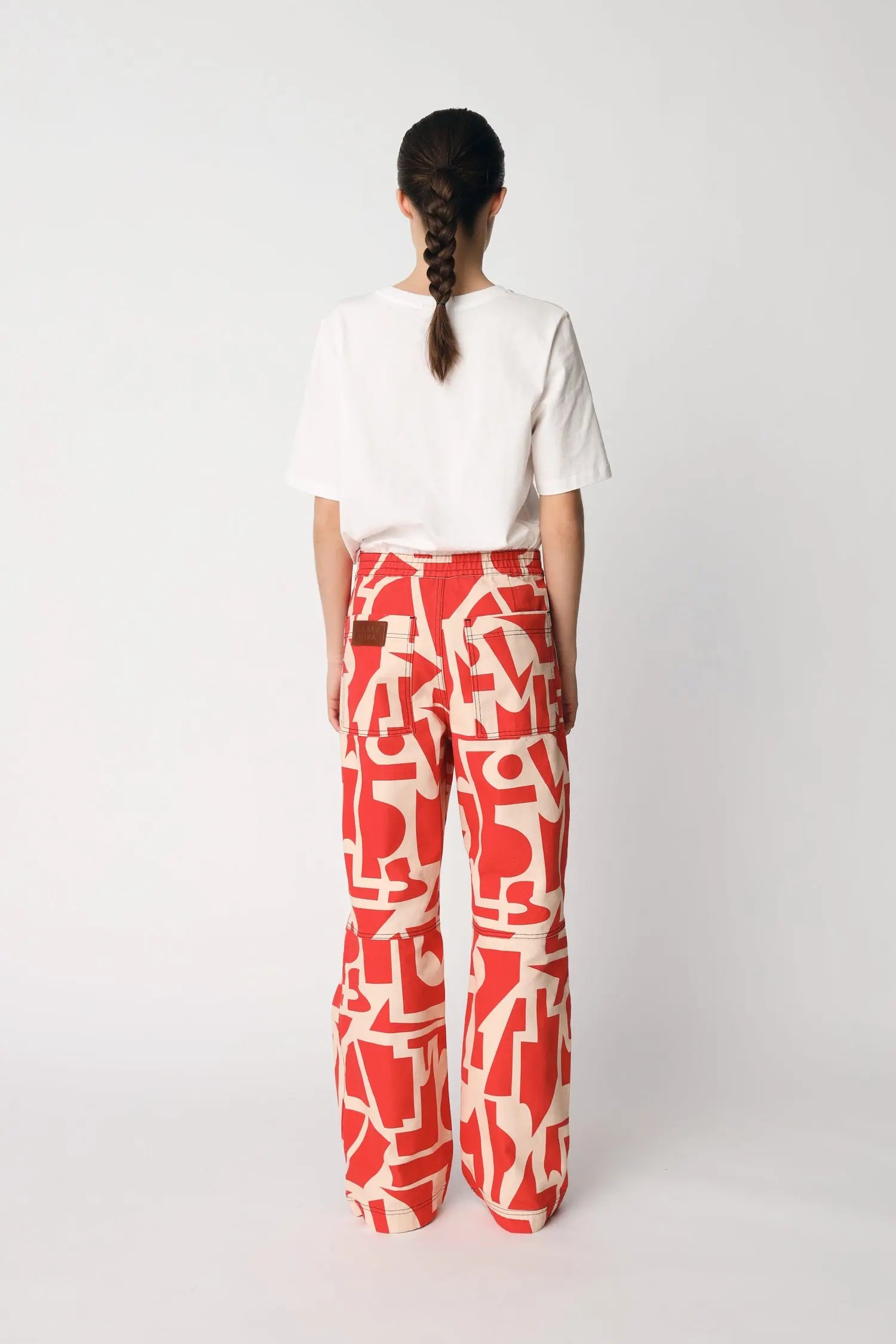 Stella Nova Printed Cargo Pants Pants 608 Red Mix