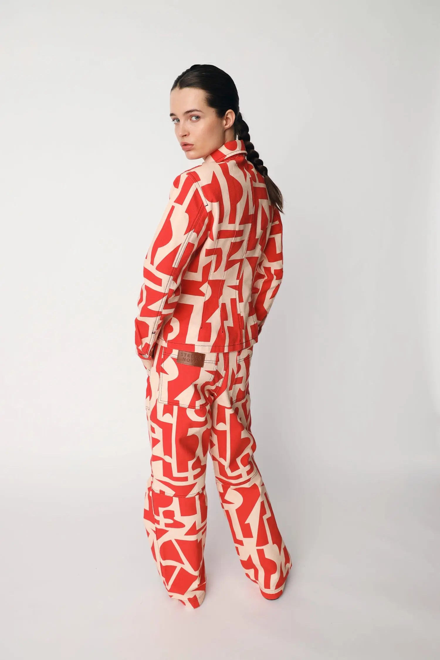 Stella Nova Printed Shirt Shirt 608 Red Mix