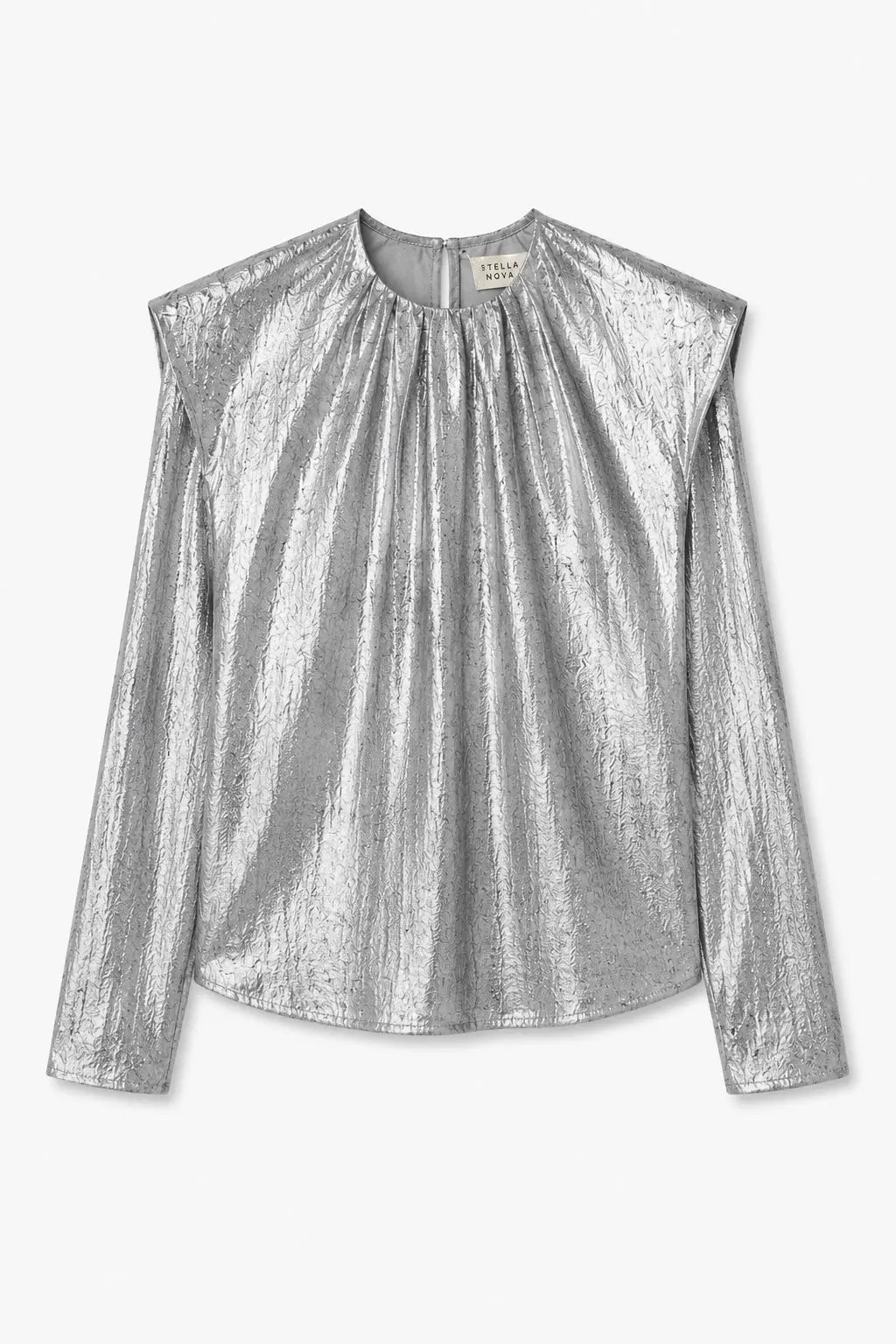 Stella Nova Shiny blouse Blouse 914 Silver Grey
