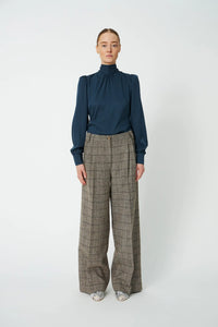 Silk Blouse - Night Petrol