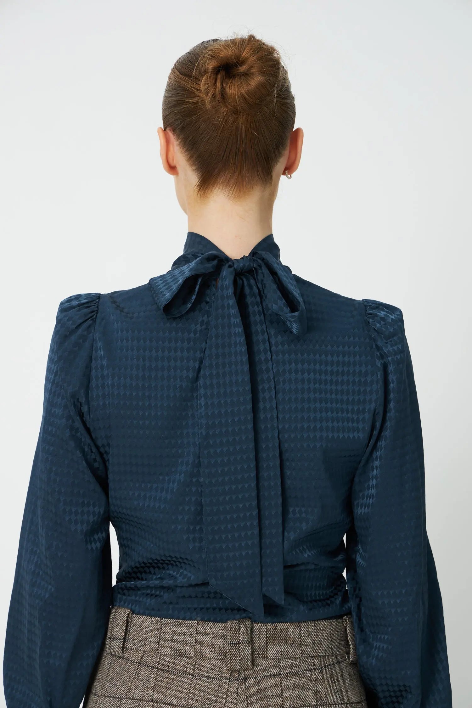 Stella Nova Silk Blouse Blouse 428 Night Petrol