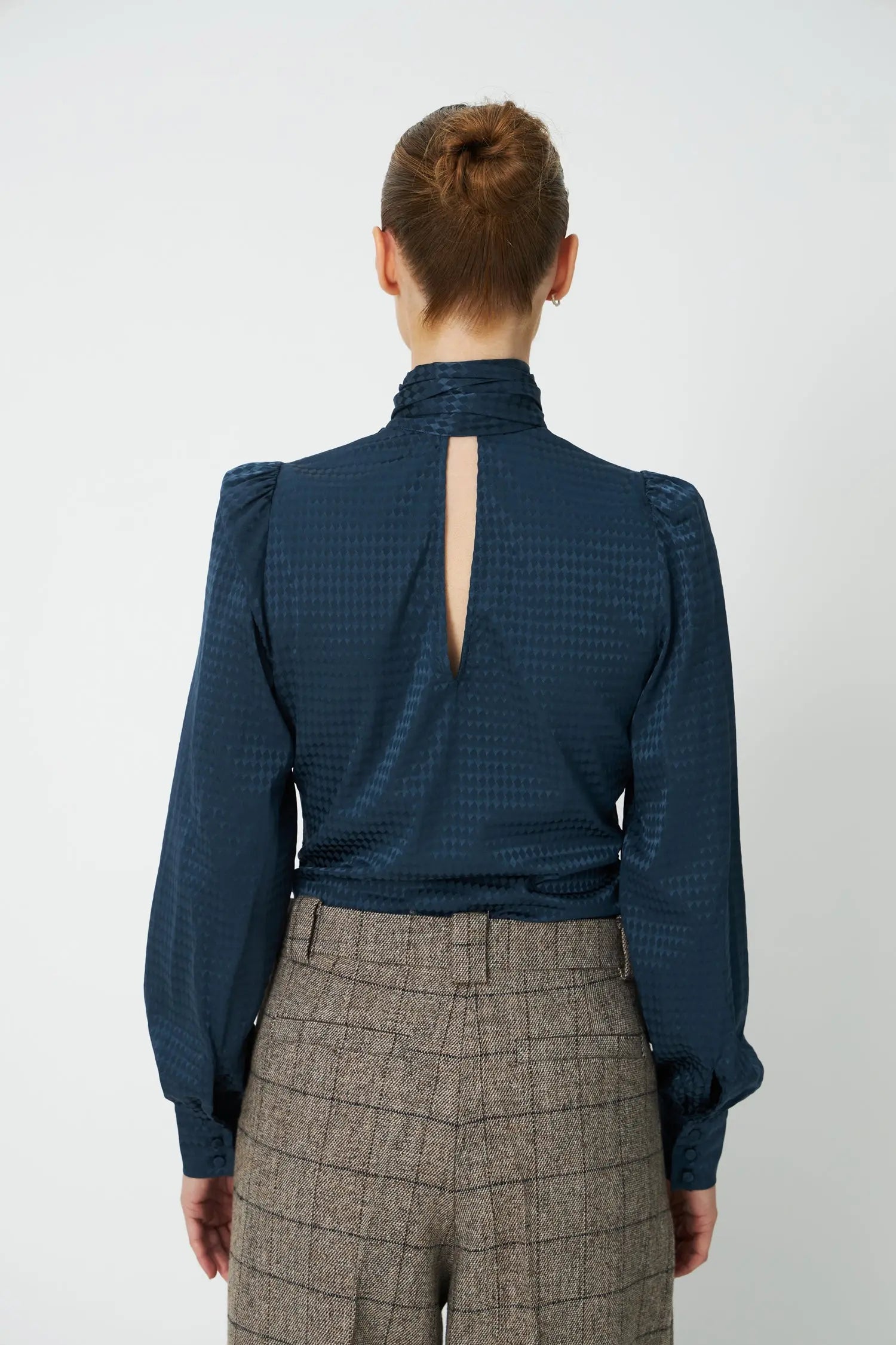 Stella Nova Silk Blouse Blouse 428 Night Petrol