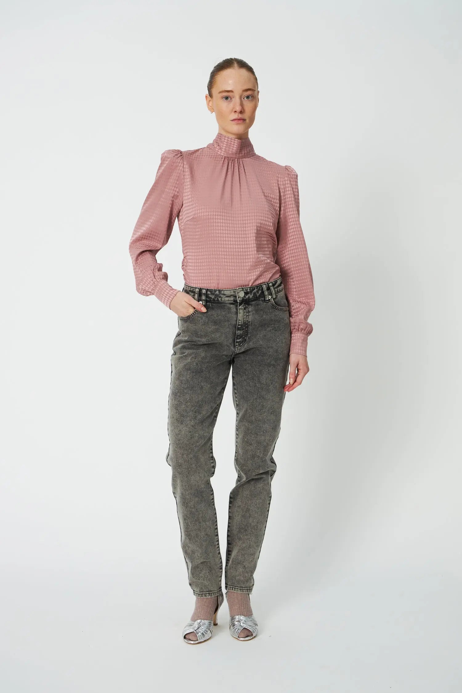 Stella Nova Silk Blouse Blouse 077 Rose Toned