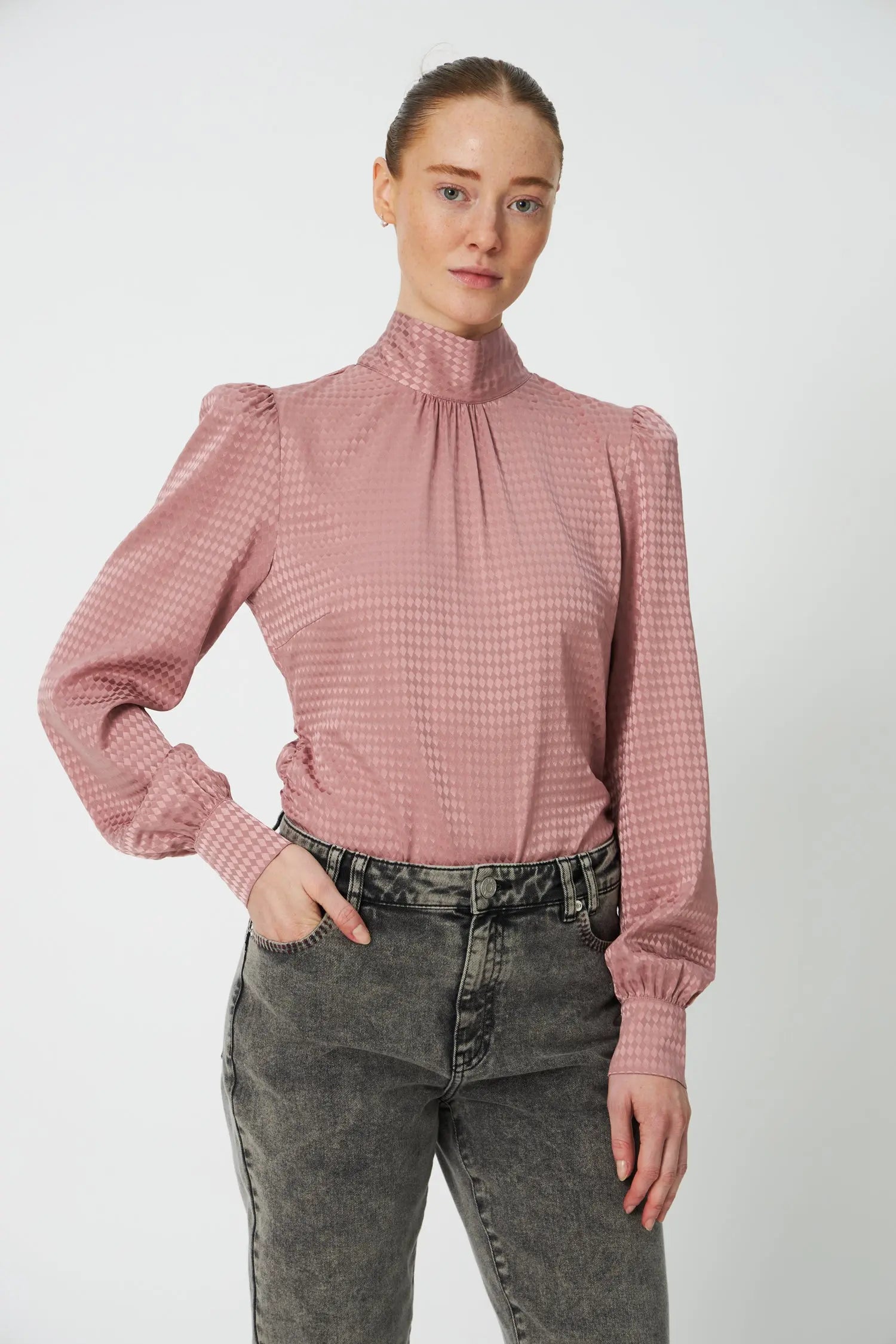 Stella Nova Silk Blouse Blouse 077 Rose Toned