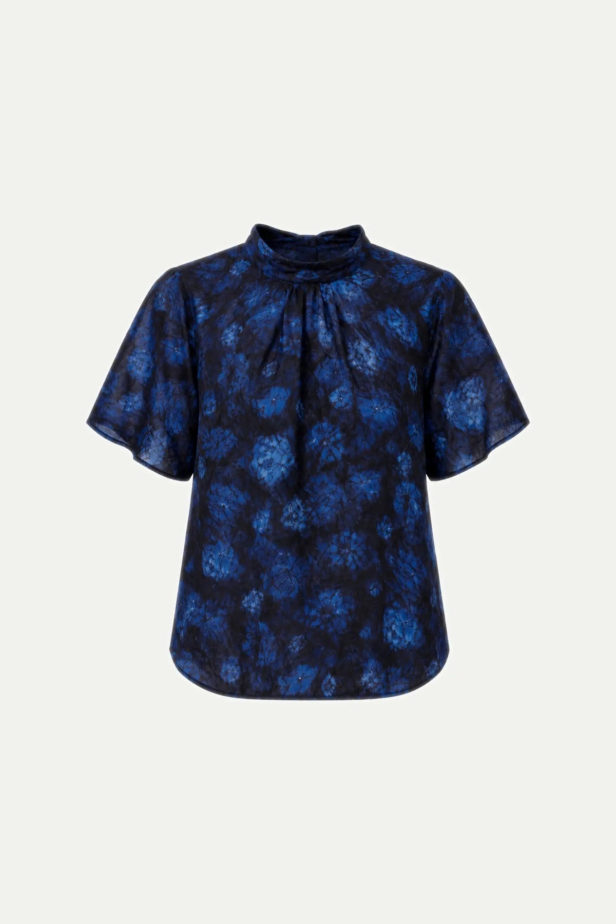 Stella Nova Silk Bow Top Top 441 Blue Tone Flowers