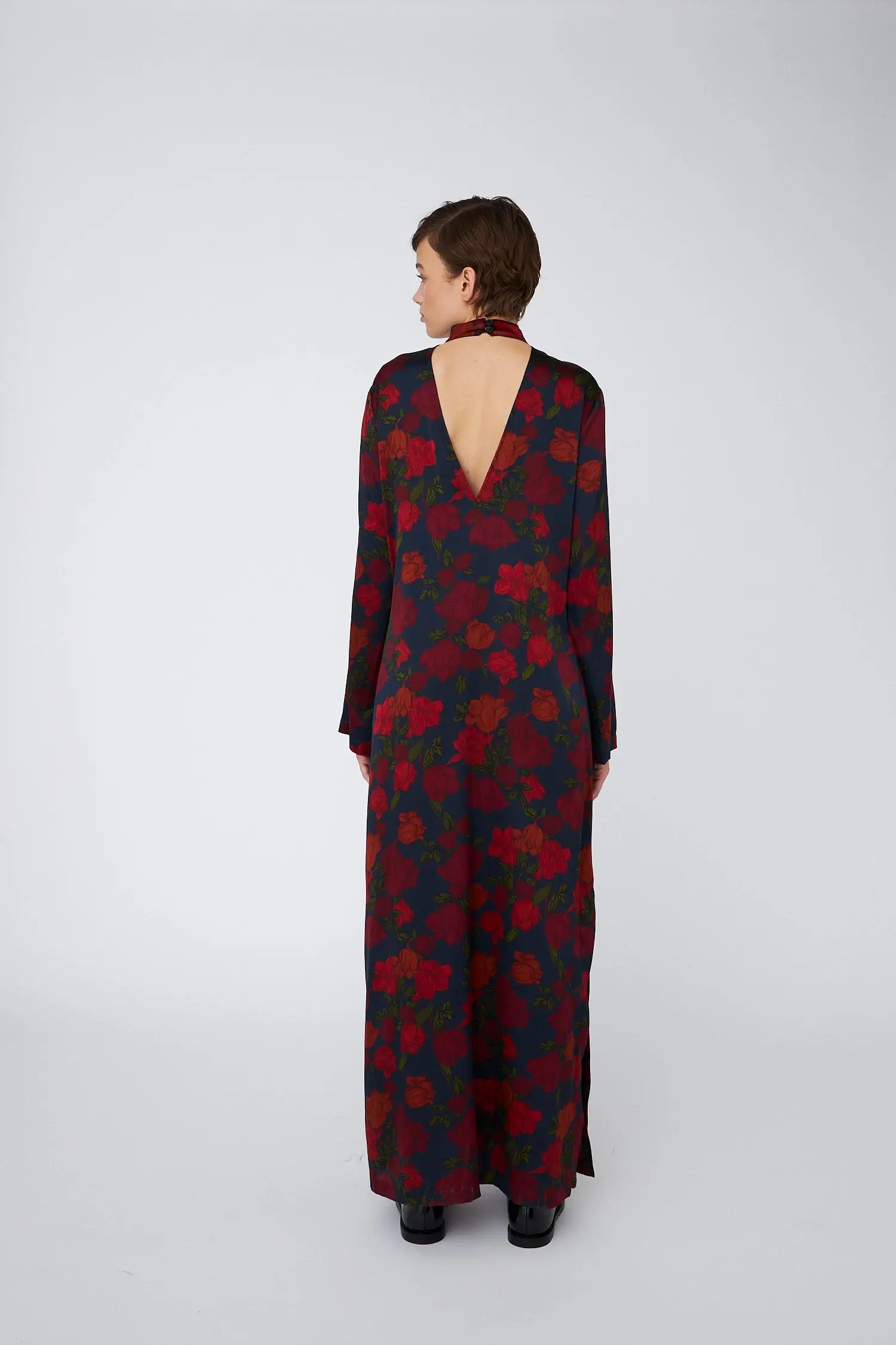 Stella Nova Silk Maxi Dress Dress 235 Flower Forest