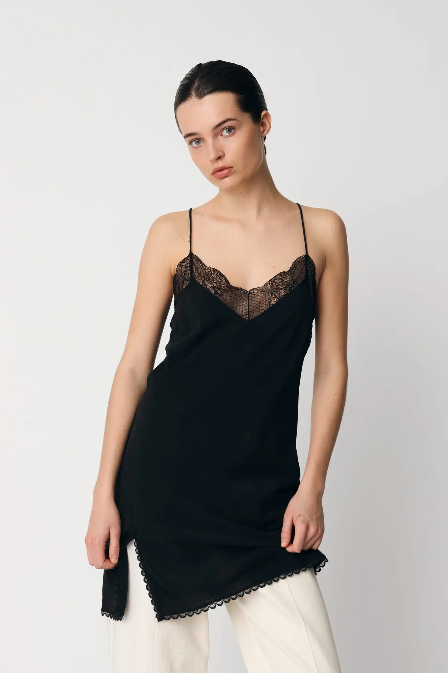 Stella Nova Silk slip dress Slip Dress 999 Black