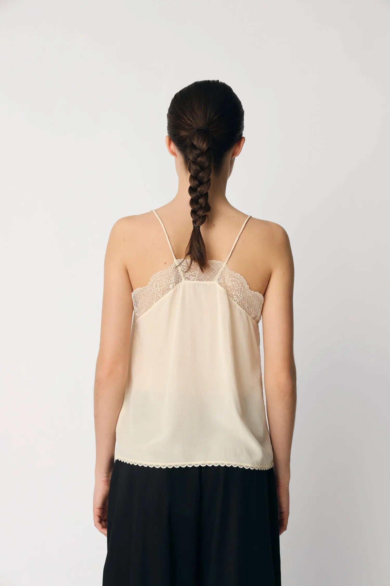 Stella Nova Silk slip top Slip Top 029 Creme