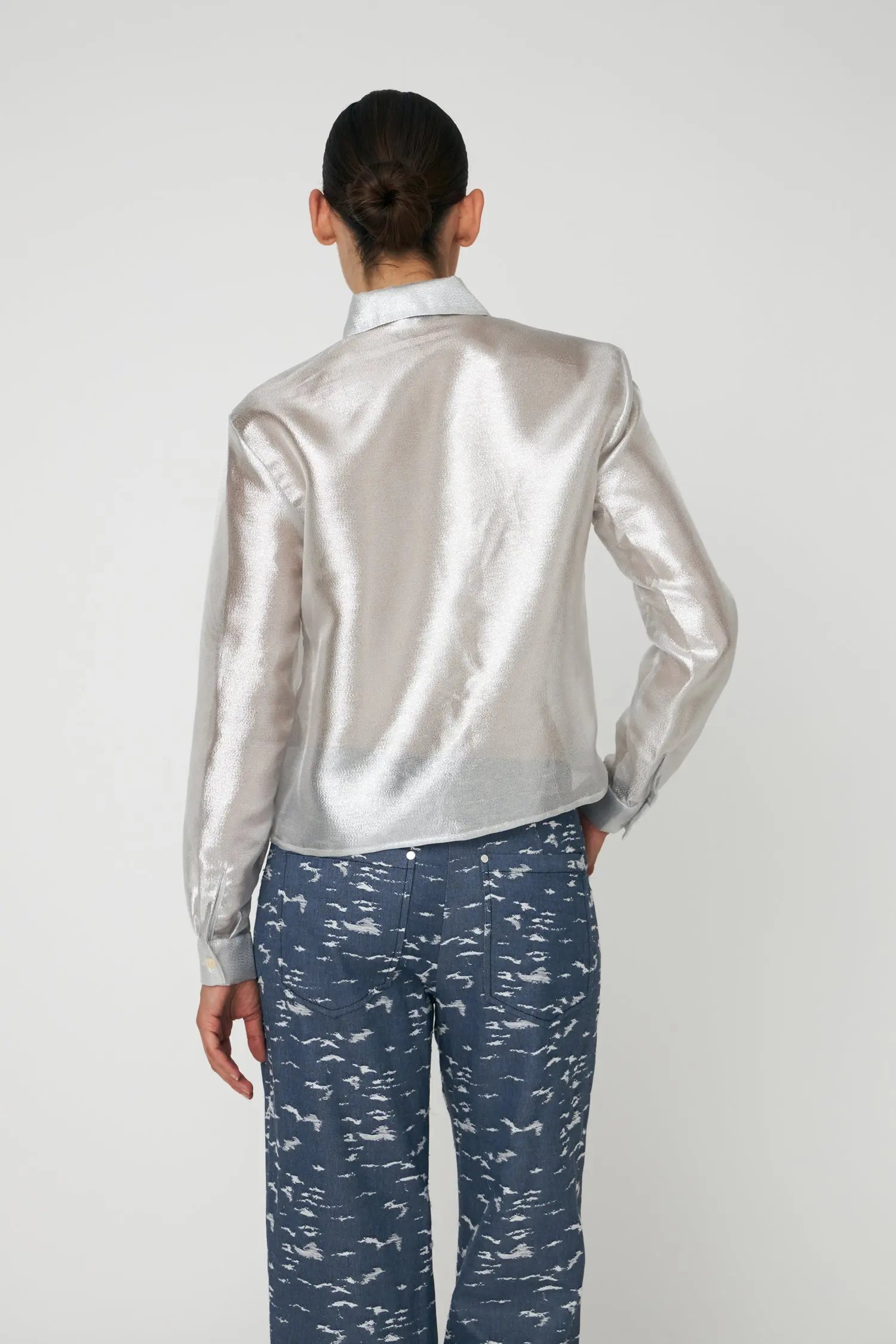 Stella Nova Silver Crisp Shirt Shirt 914 Pearl Silver