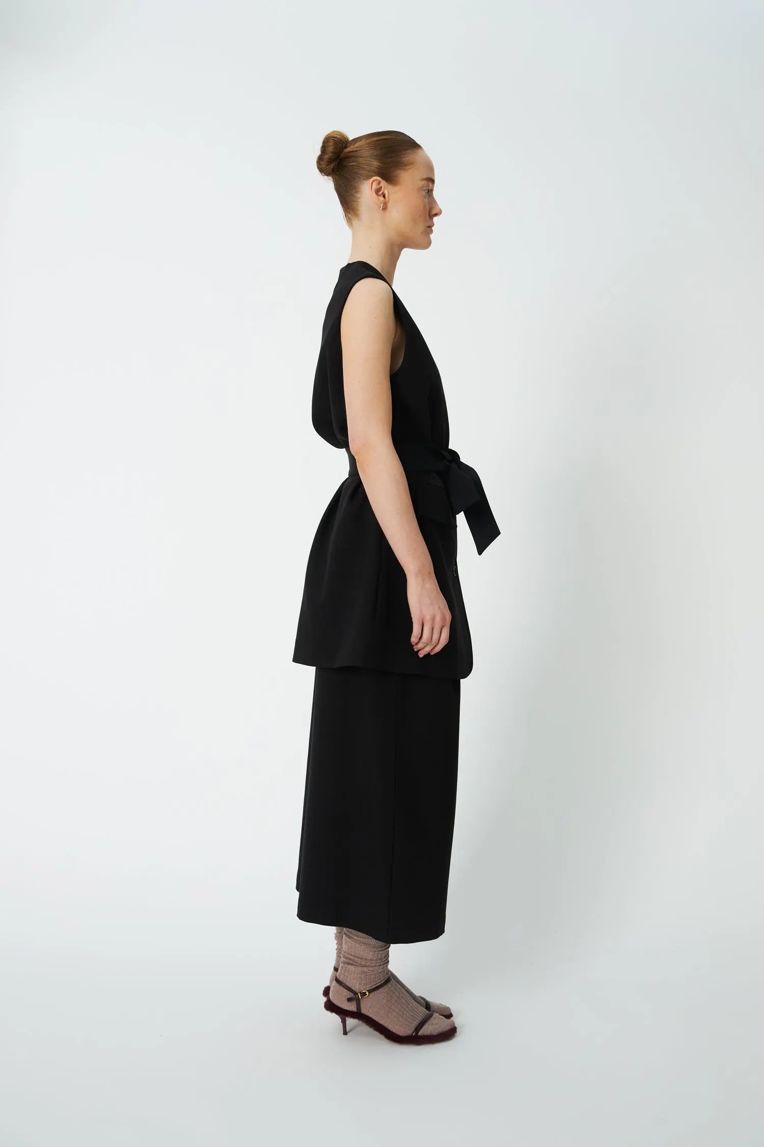 Stella Nova Sleeveless Short Dress Dress 999 Black