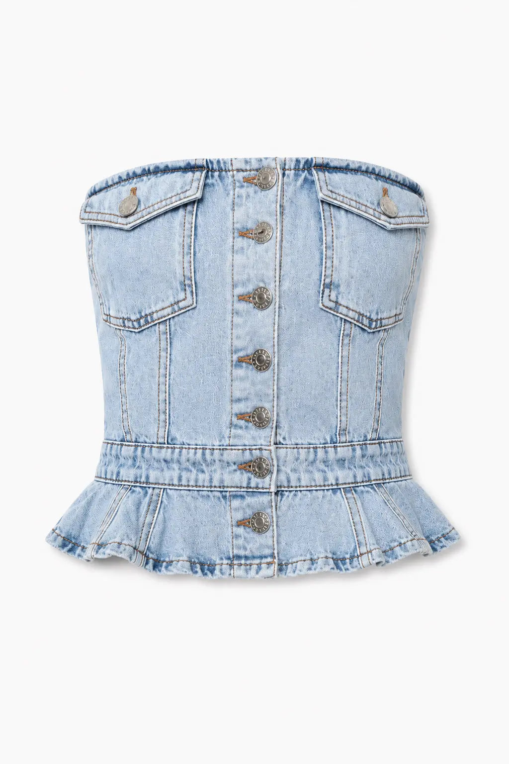 Stella Nova Strapless denim top Top 422 Washed Denim
