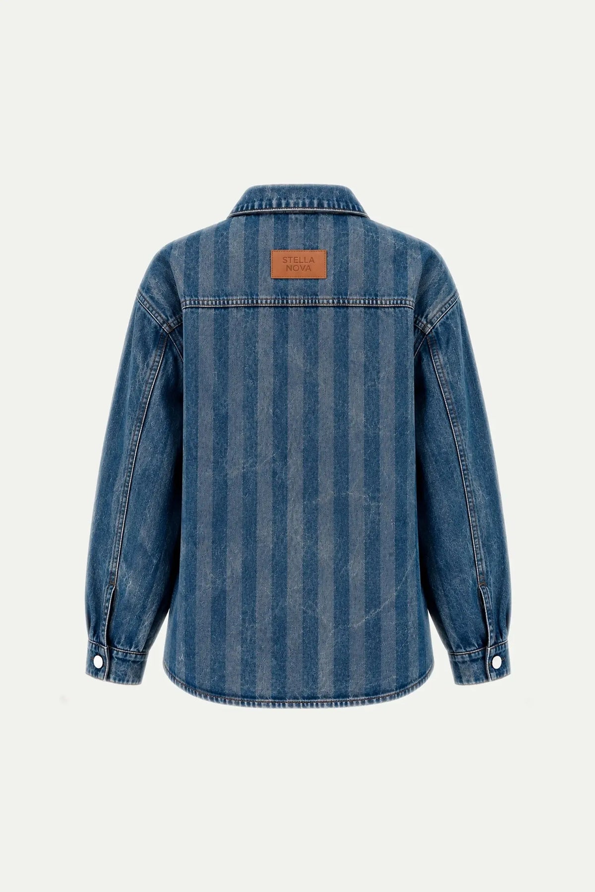 Stella Nova Striped Washed Oversized Shirt Shirt 239 Soft Stripes