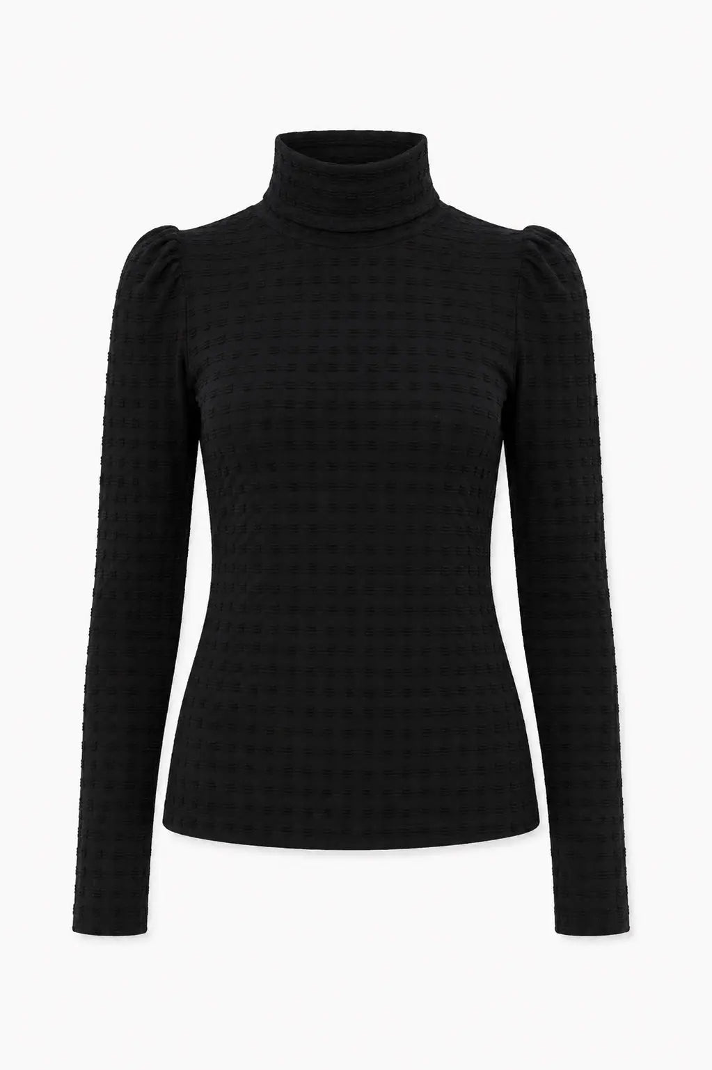 Stella Nova Turtleneck blouse with open back Blouse 999 Black
