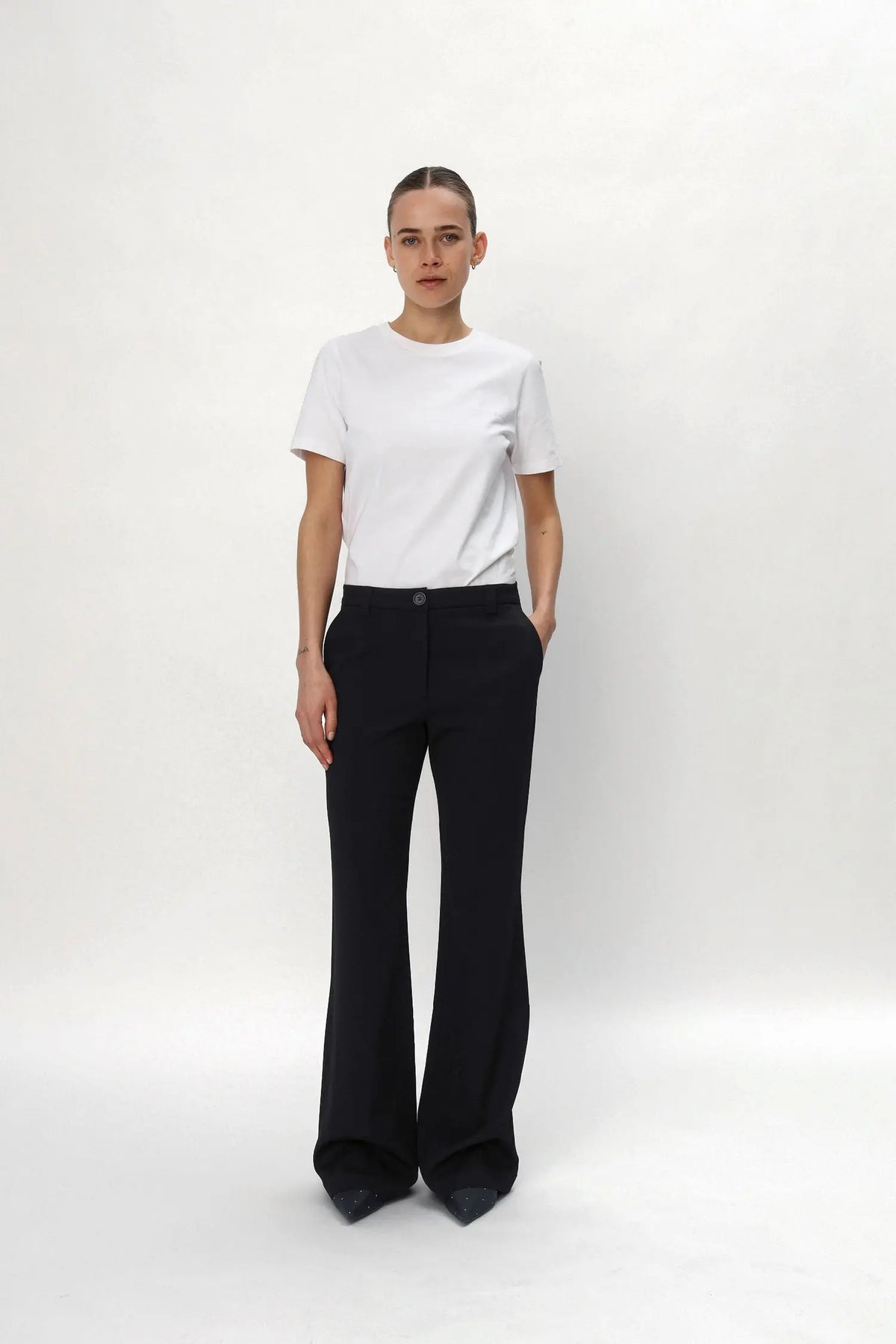 Stella Nova Tuxedo Flared Pants Pants 999 Black