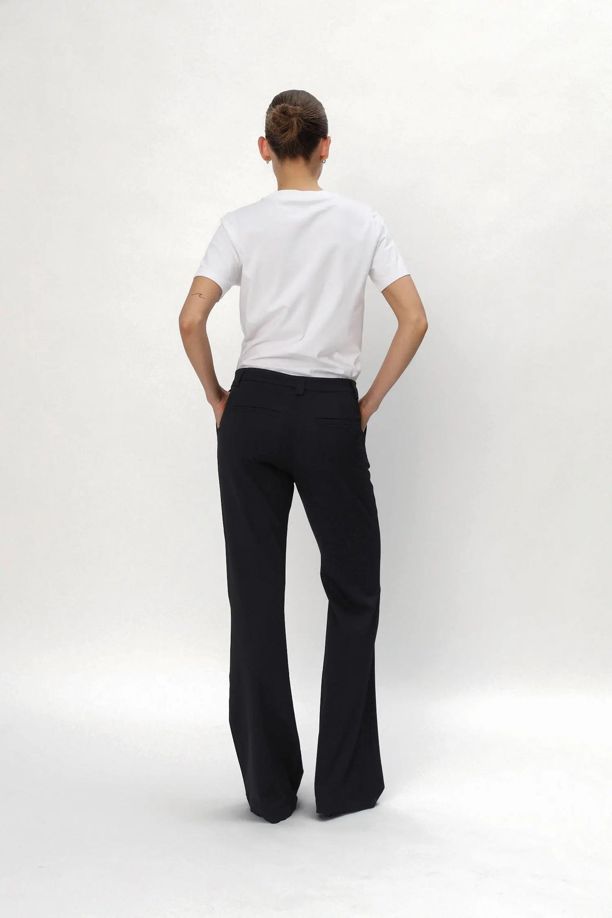 Stella Nova Tuxedo Flared Pants Pants 999 Black