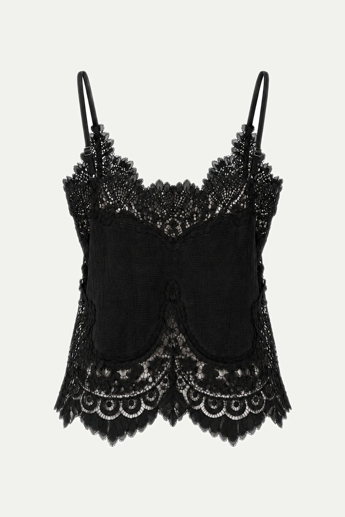 Stella Nova Underlayer Lace Top Top 999 Black