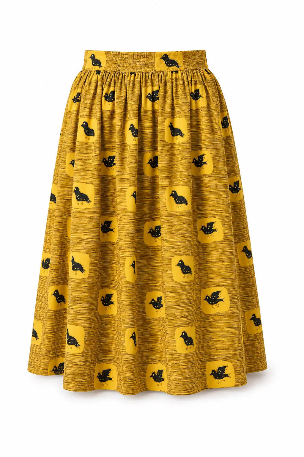 Stella Nova Voluminous midi skirt Skirt 118 Burned Yellow